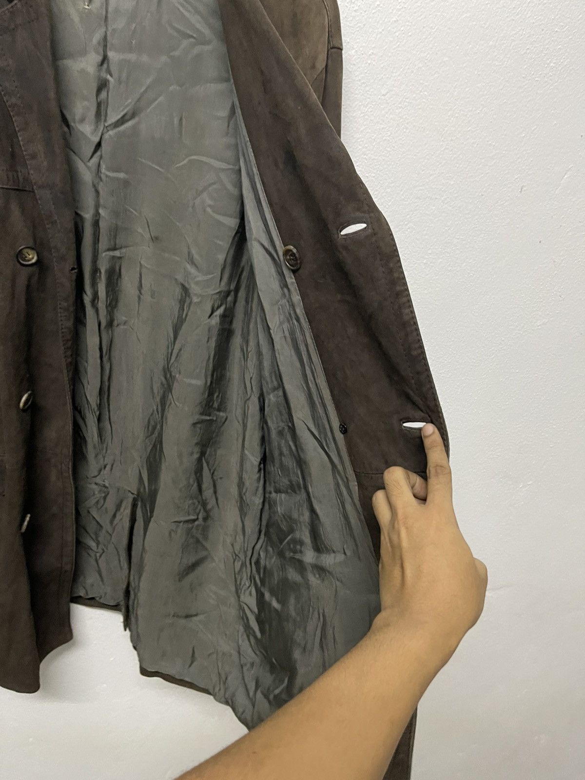Gucci AW 1998 GUCCI BY TOMFORD SUEDE LEATHER COAT Size US L / EU 52-54 / 3 - 19 Thumbnail