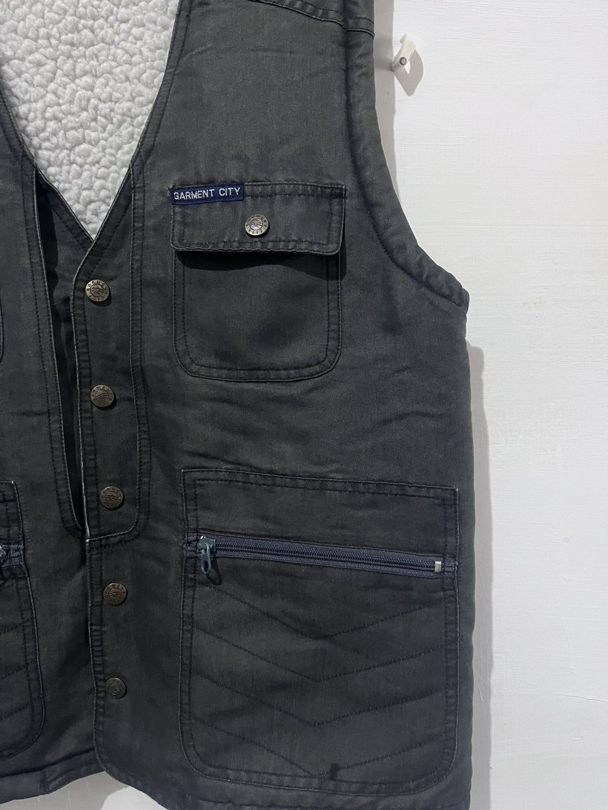 Engineered Garments VTG 90’s GARMEN CITY Vest Sherling Jacket Size US L / EU 52-54 / 3 - 7 Thumbnail
