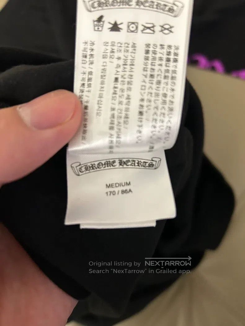Chrome Hearts CHROME HEARTS Size M Purple neckline letter black round nec Size US M / EU 48-50 / 2 - 6 Thumbnail