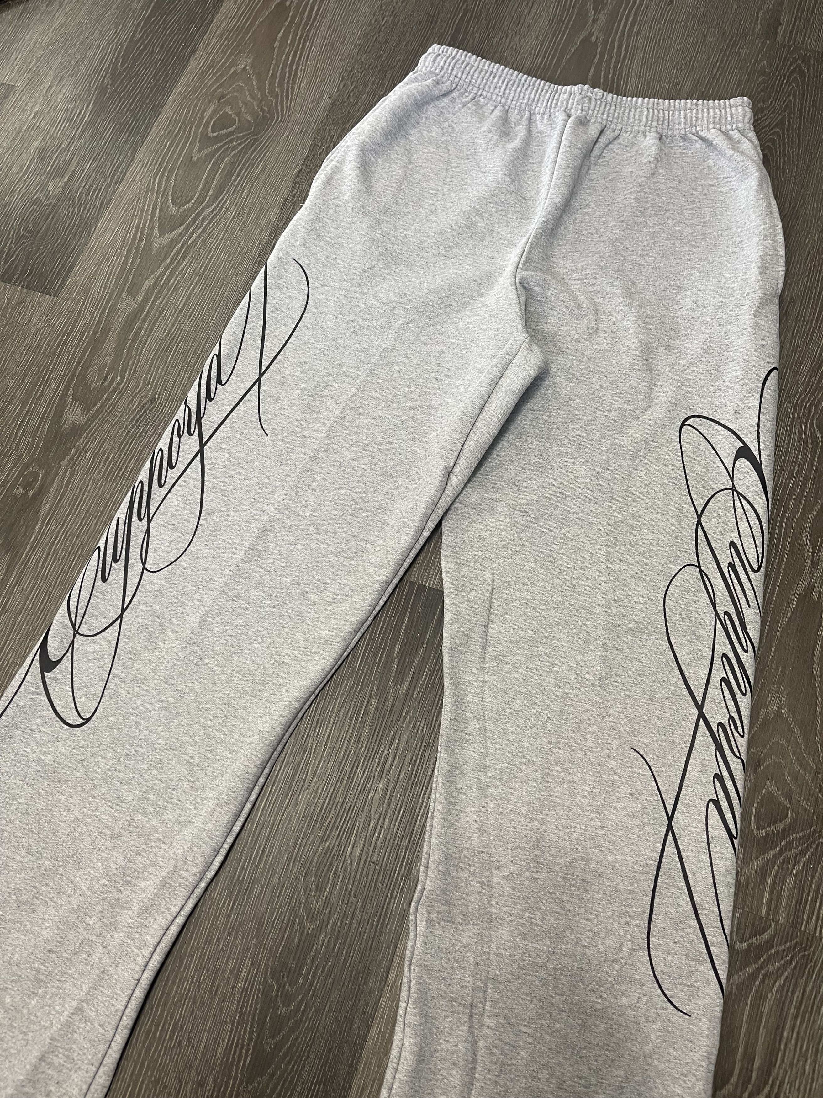 Japanese Brand Grey "Euphoria" Sweatpants Size US 34 / EU 50 - 2 Thumbnail