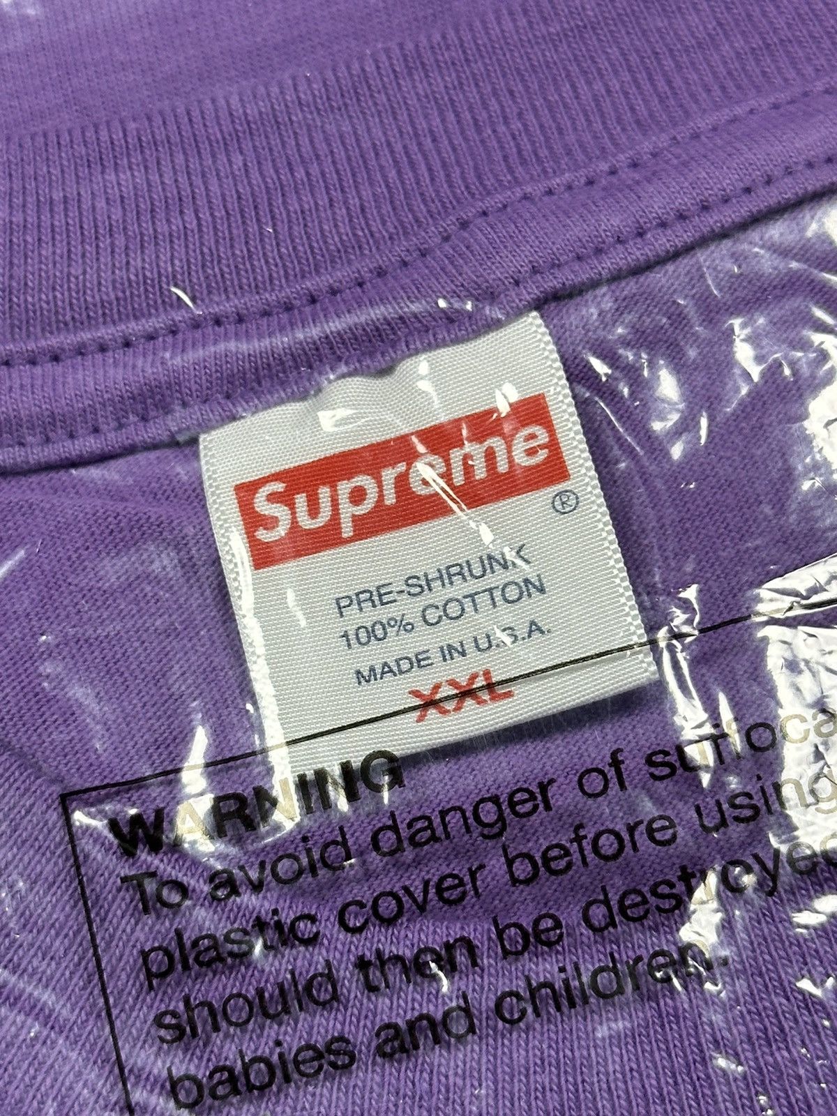 Supreme Supreme Warm Up Tee - Purple - XXL - FW23 Size US XXL / EU 58 / 5 - 5 Thumbnail