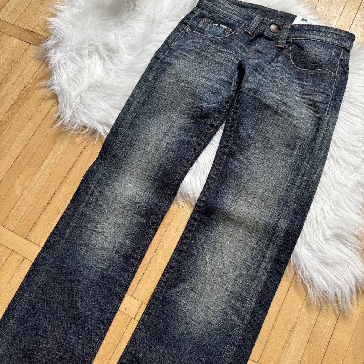 If Six Was Nine 📌 Vintage Y2K Washed GAS Low Rise Bootcut LGB vibe Jeans Size 24" / US 00 / IT 34 - 11 Thumbnail