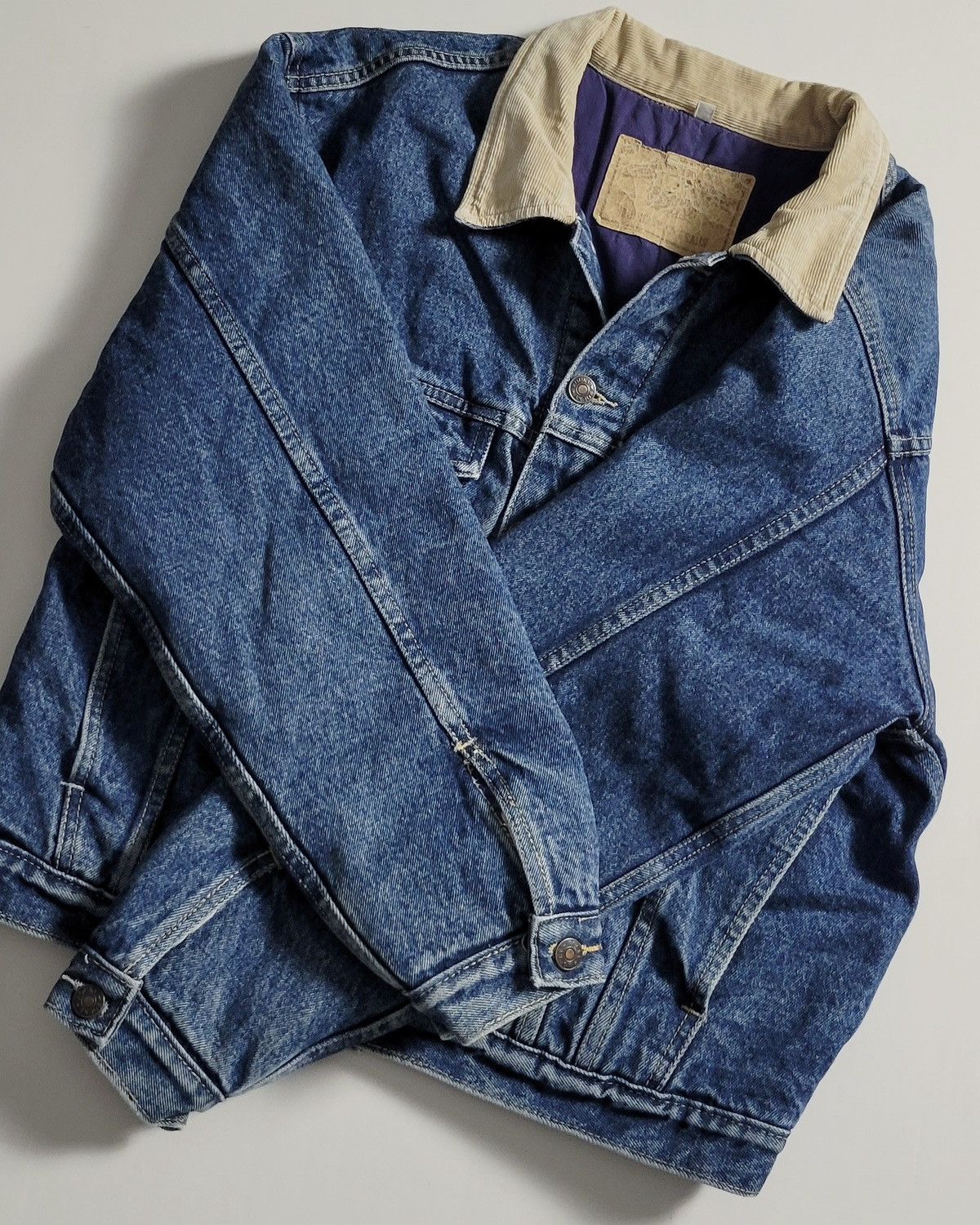 Other Vintage 90s Western Blue Denim Lined Jacket Cowboy Core Size US S / EU 44-46 / 1 - 5 Thumbnail