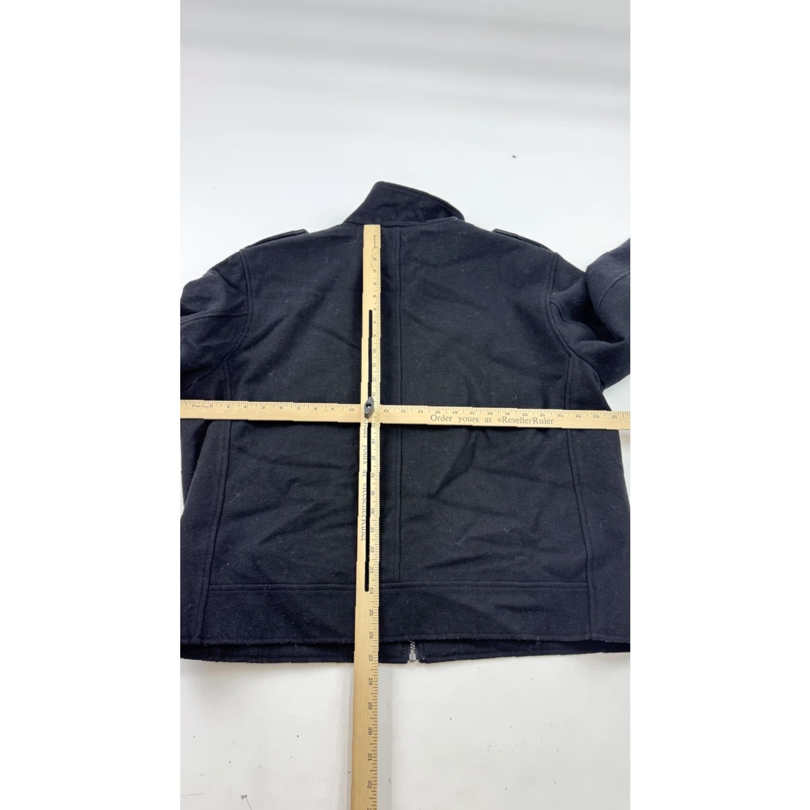 Michael Kors Michael Kors Jacket Mens XL Black Wool Blend Military Zip Front Pockets Size US XL / EU 56 / 4 - 7 Thumbnail