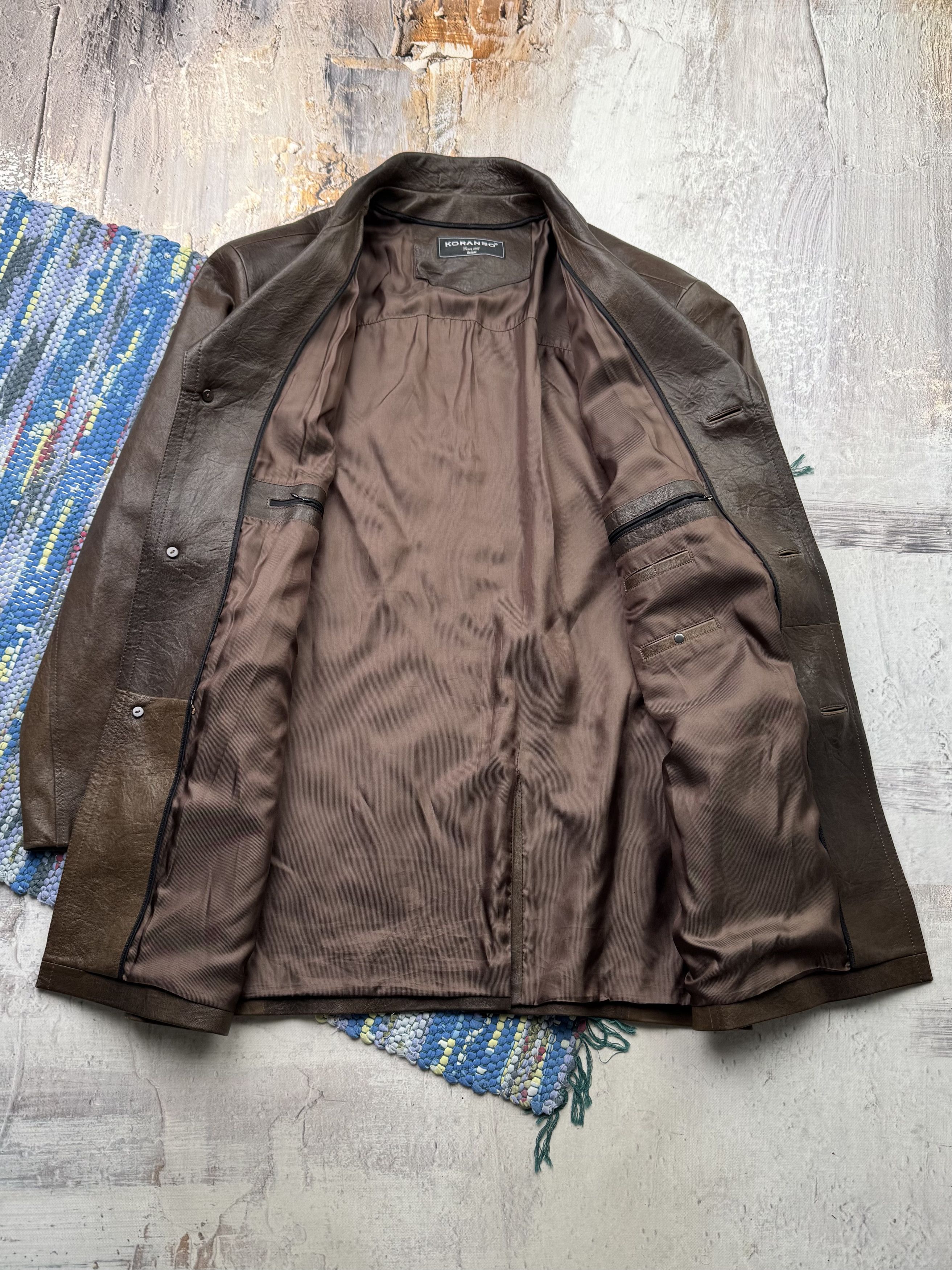 Vintage Vintage Leather Jacket A693D15(340) Size US XL / EU 56 / 4 - 4 Thumbnail