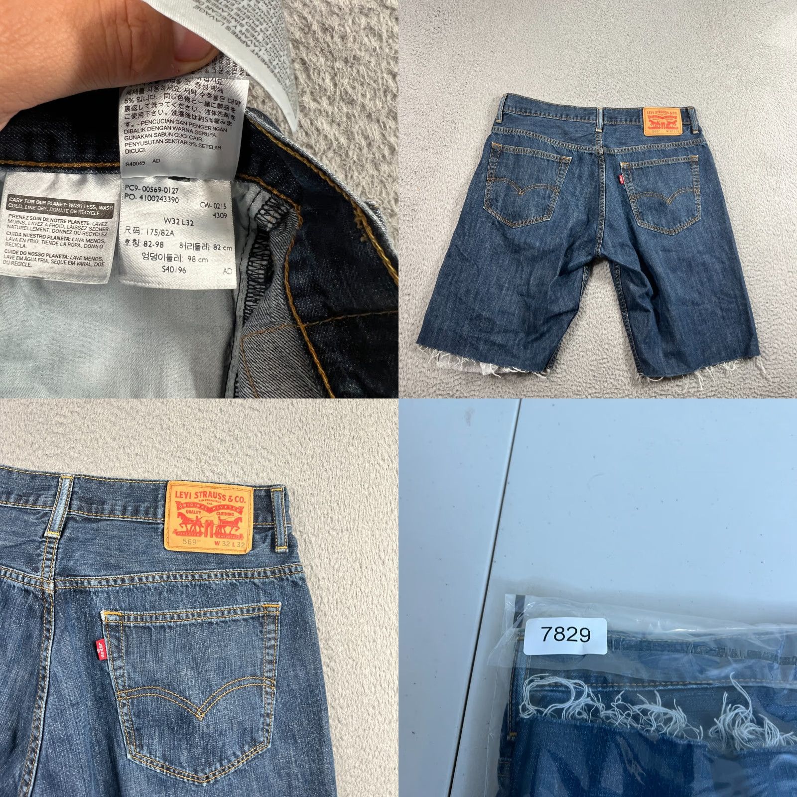 Levi's Levi's Men's Bermuda Shorts 34 Blue Denim 10" Casual Grunge Y2K Baggy Relaxed Fit Size US 34 / EU 50 - 8 Thumbnail