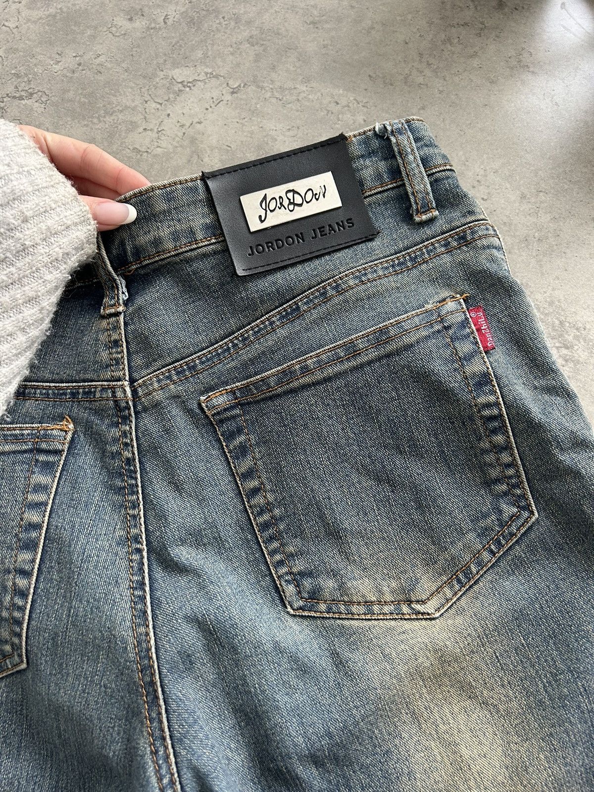 Vintage Vintage Washed Fur Low Rise Jeans Y2K Size 26" / US 2 / IT 38 - 9 Thumbnail