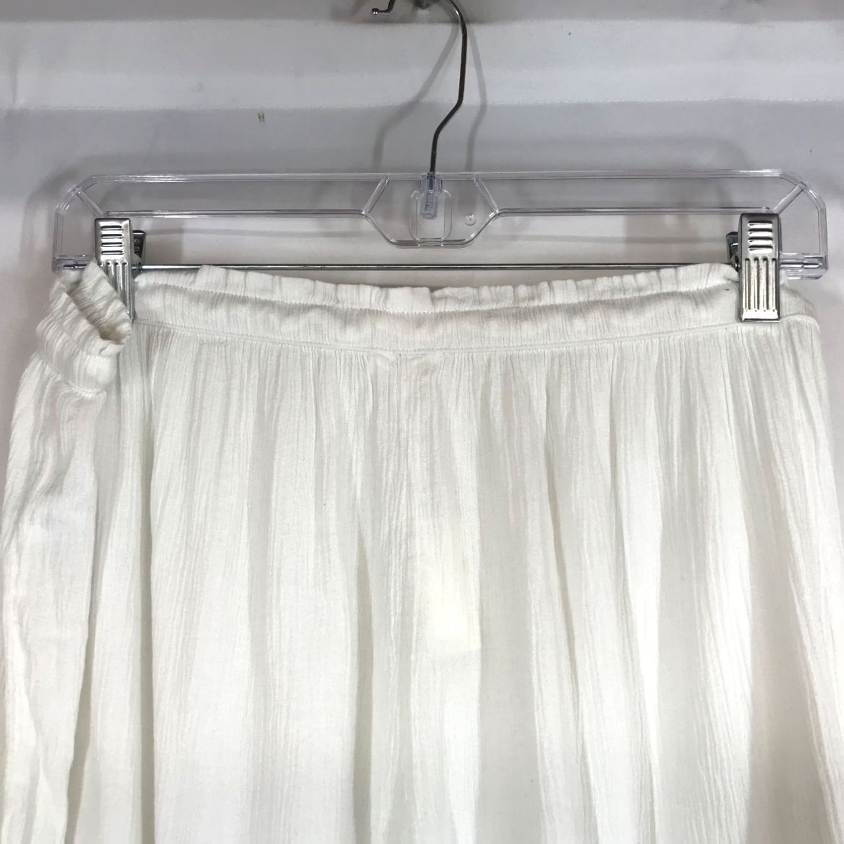 Vintage AERIE WOMEN'S SLEEP SHORTS White Drawstring Waist Lace Detail Casual Shirt? Size 36" / US 14 / IT 50 - 5 Thumbnail
