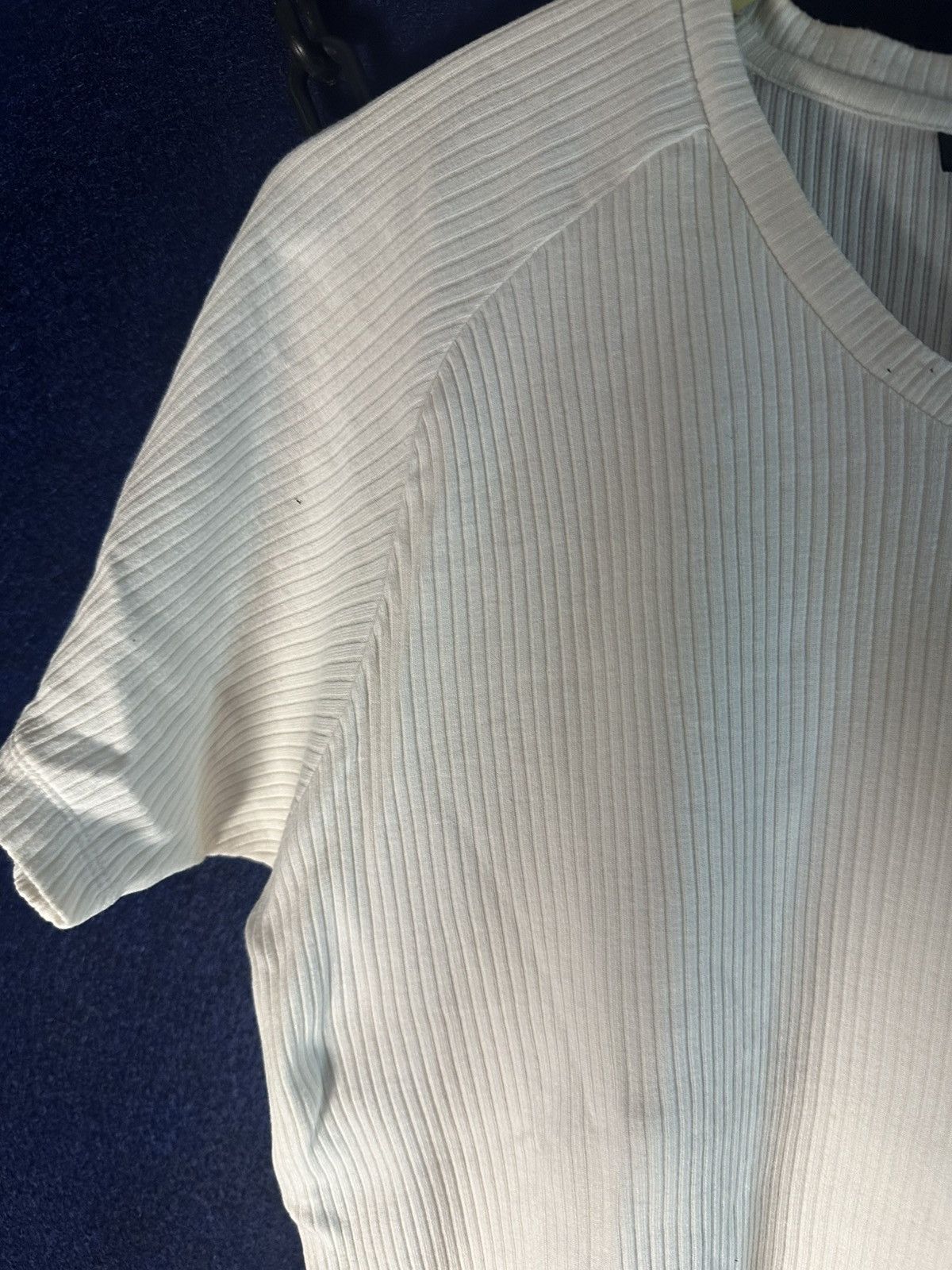 Raf Simons DKNY ribbed V-Neck Tshirt Raf Simons Style Size US L / EU 52-54 / 3 - 5 Thumbnail