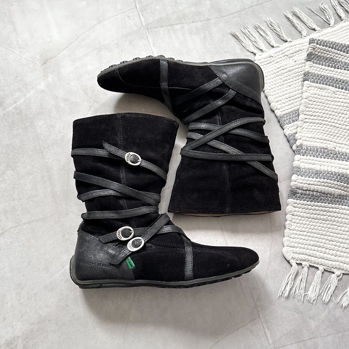 00s Wrap Straps Boxing Biker Boots As 98 Rick Owens Vibe