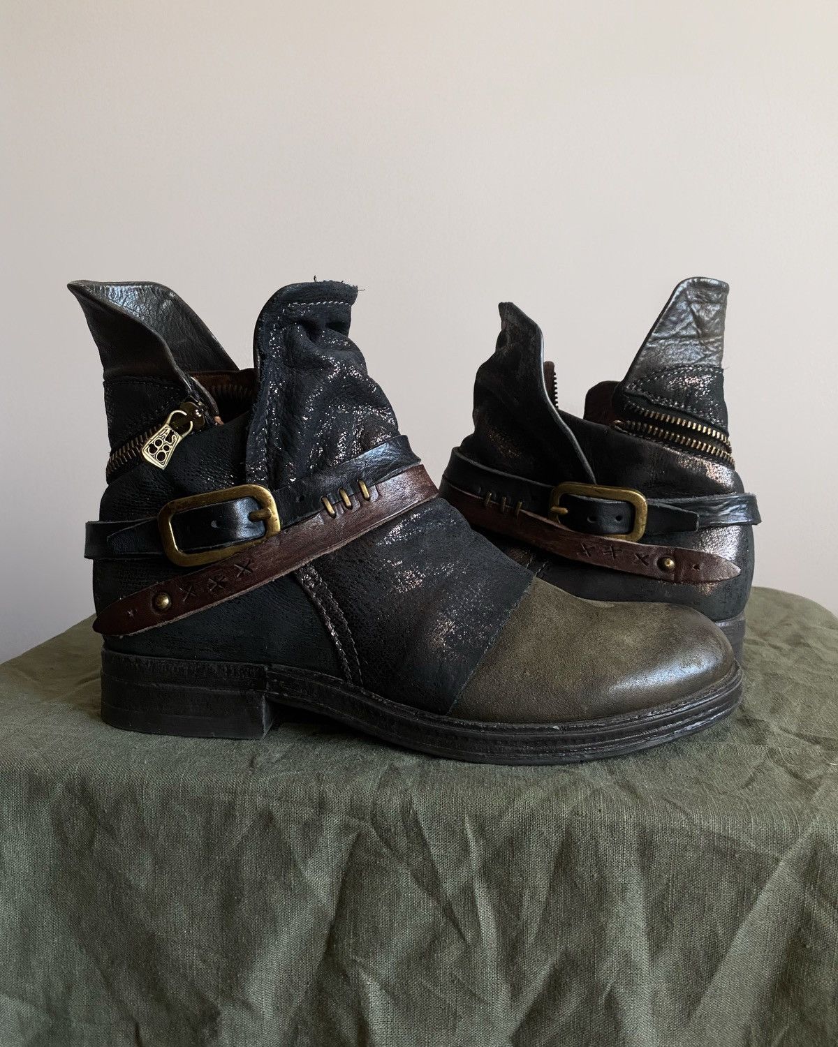 A.S.98 A.S.98 Tornado zip Avant Garde Cowboy Western western boots Size US 8 / IT 38 - 2 Thumbnail