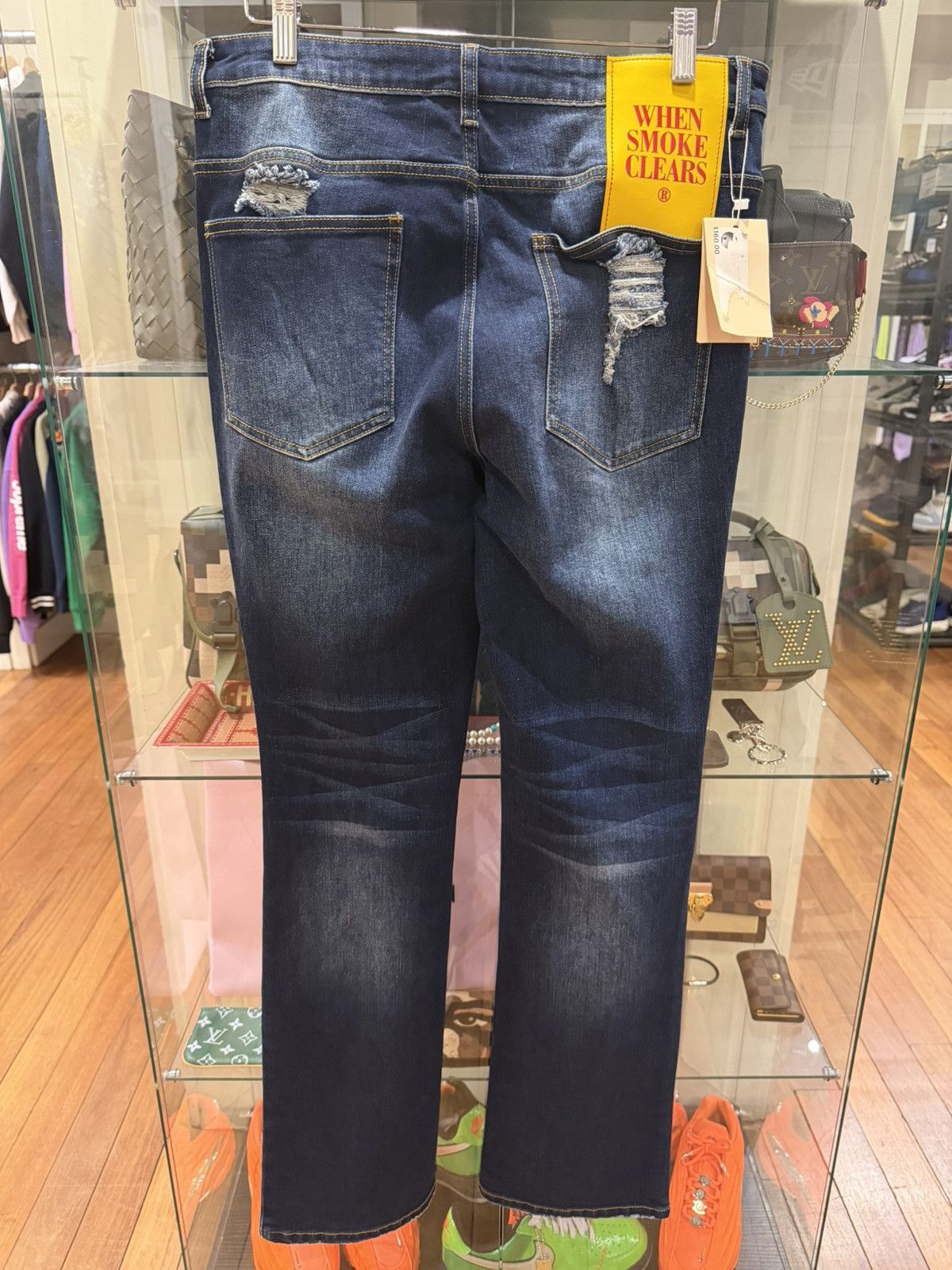 Whensmokeclears Fumi x WhenSmokeClears Pearl Blue Denim Jeans Size US 32 / EU 48 - 2 Thumbnail