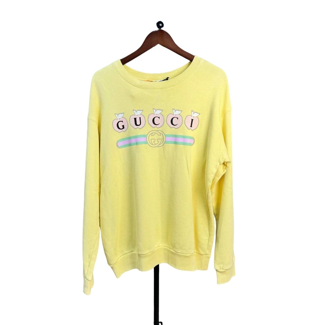 Gucci Gucci Yellow Apple Print Sweatshirt Size S Size US S / EU 44-46 / 1 - 1 Thumbnail