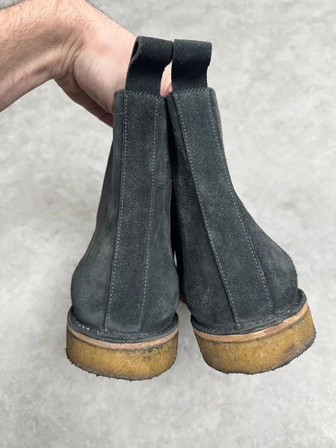 Bottega Veneta Bottega Veneta Clear Faded Black Suede Chelsea Boots Size US 11 / EU 44 - 6 Thumbnail