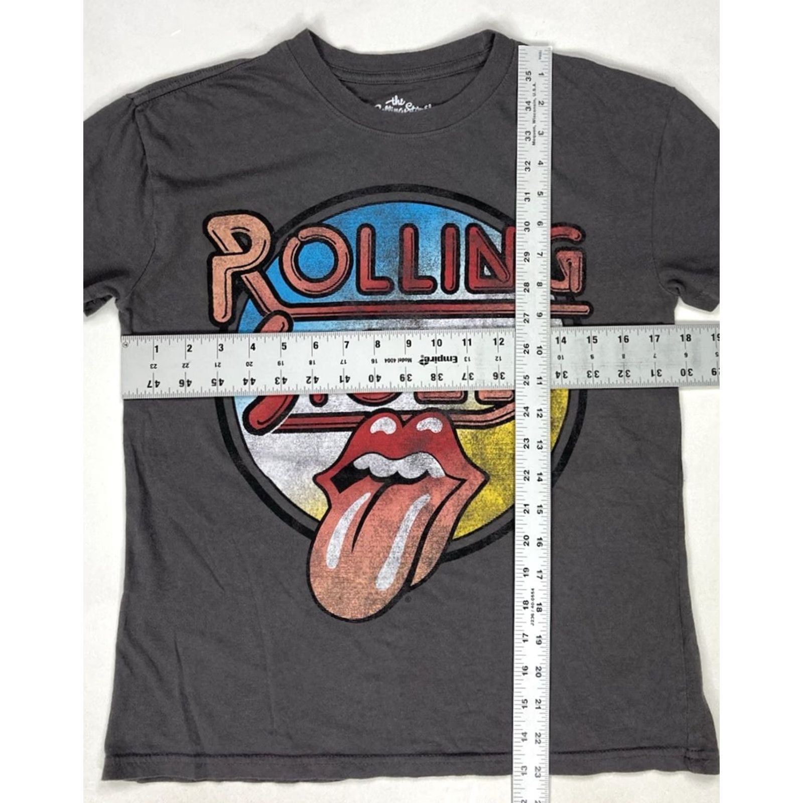 Logo 7 VINTAGE The Rolling Stones T-Shirt Women Small Gray Short Sleeve Music Size S / US 4 / IT 40 - 5 Thumbnail