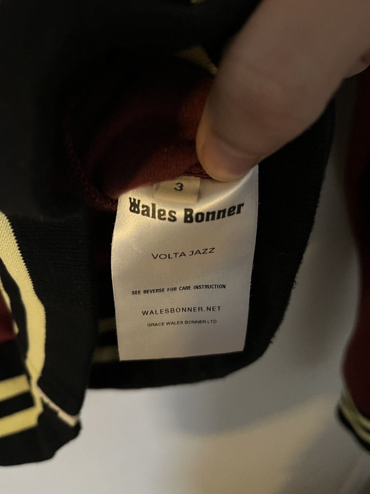 Wales Bonner Wales Bonner Track Jacket Full Zip Stripe Burgundy Red Size US S / EU 44-46 / 1 - 4 Thumbnail