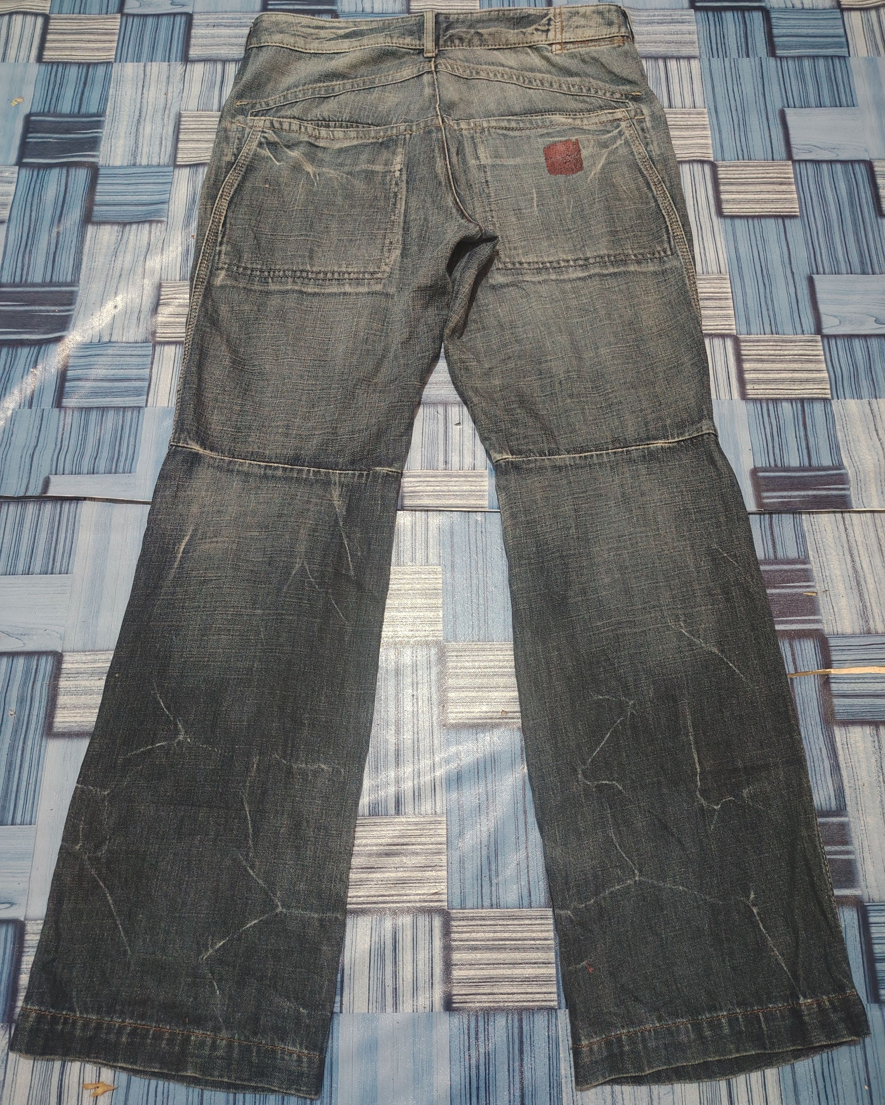 Marithe + Francois Girbaud Japanese Marithe Francois Girbaud Baggy Style Flare Jeans Size US 35 - 14 Thumbnail