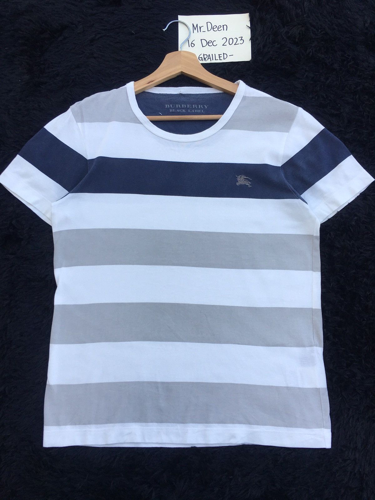 Burberry Rare Vintage Burberry Stripes Tshirt Size US M / EU 48-50 / 2 - 4 Thumbnail
