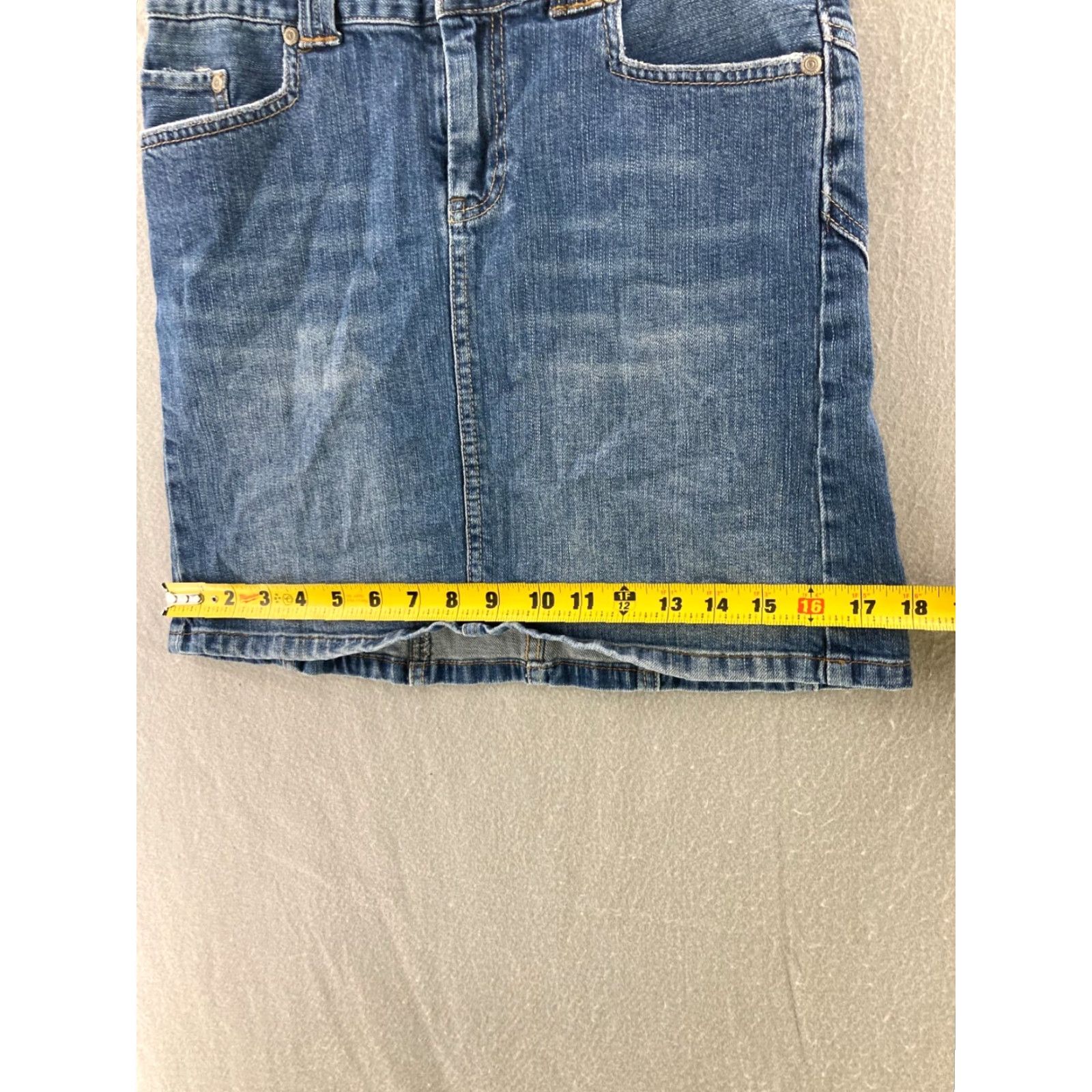 American Eagle Outfitters American Eagle Jean Skirt Womens 0 Mom Denim Stretch Size 25" / US 0 / IT 36 - 3 Thumbnail