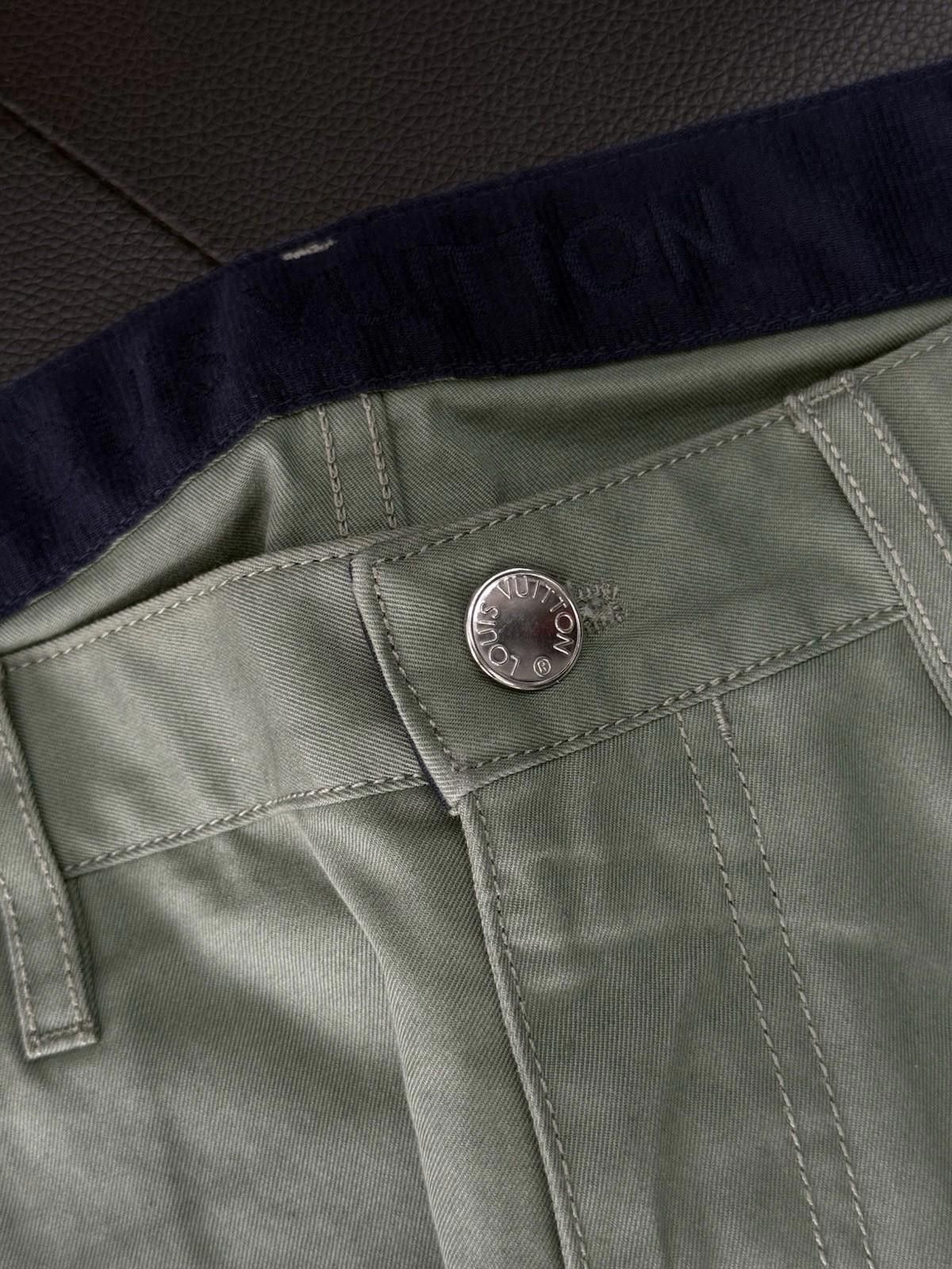 Louis Vuitton Authentic Louis Vuitton Green Denim Jeans Pants Size 34 Size US 34 / EU 50 - 6 Thumbnail