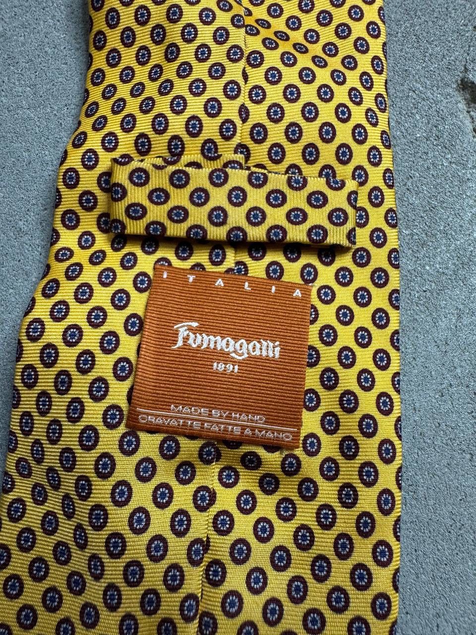 Fumagalli Flower Print Neck Tie Size ONE SIZE - 5 Thumbnail