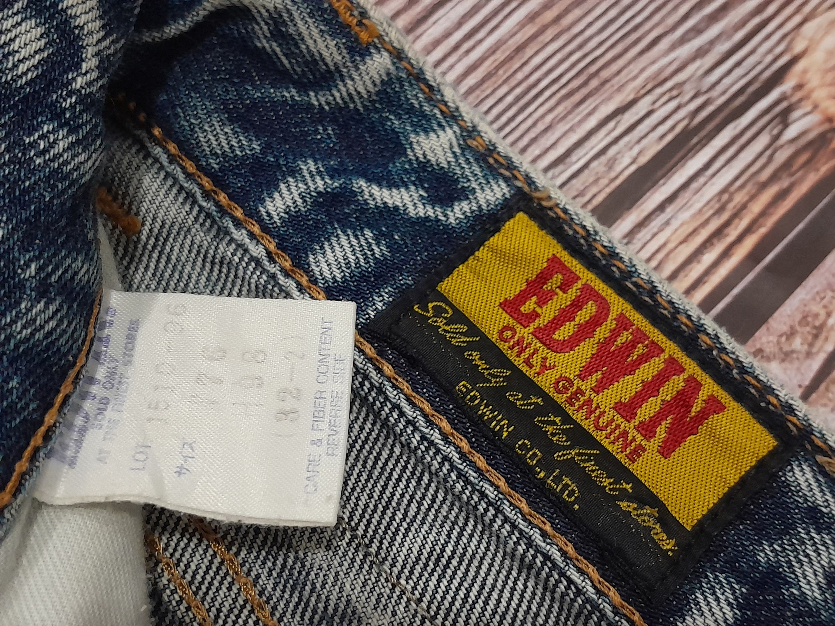 Edwin × Vintage Edwin Acid Wash Jeans Vintage Size US 31 - 8 Thumbnail