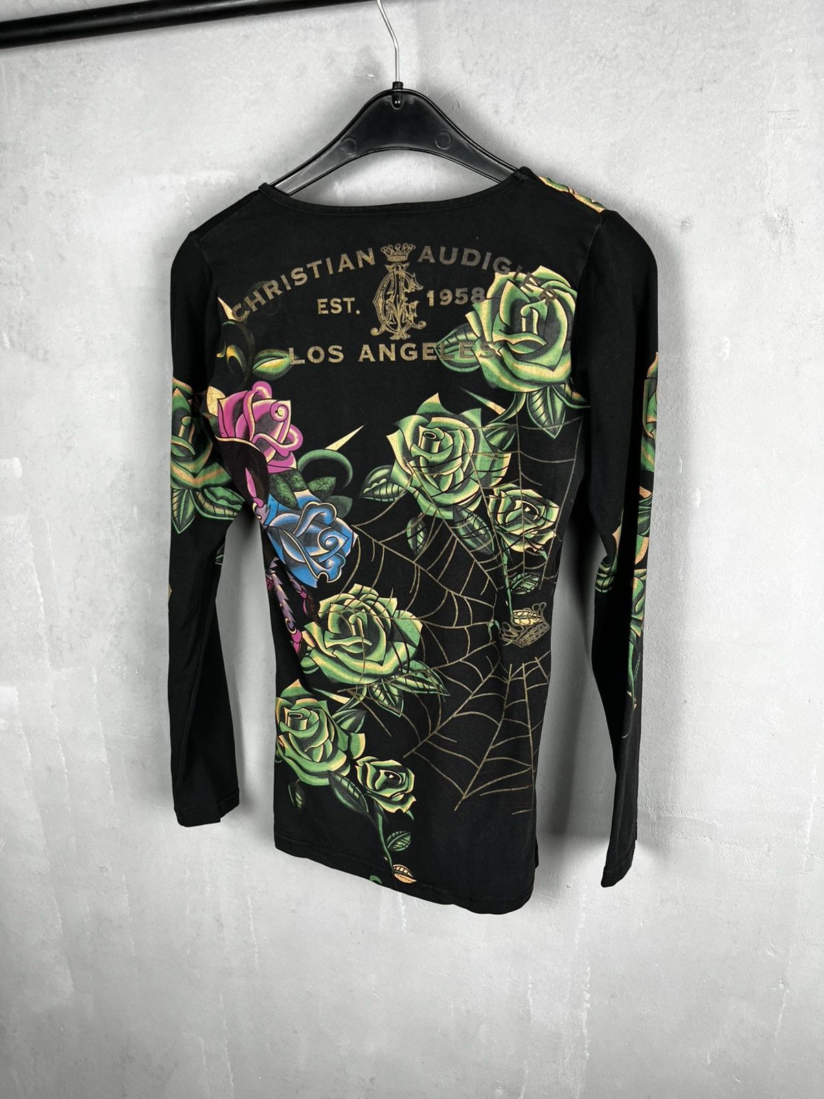 Christian Audigier Christian audigier long sleeve vintage size L Size M / US 6-8 / IT 42-44 - 10 Thumbnail