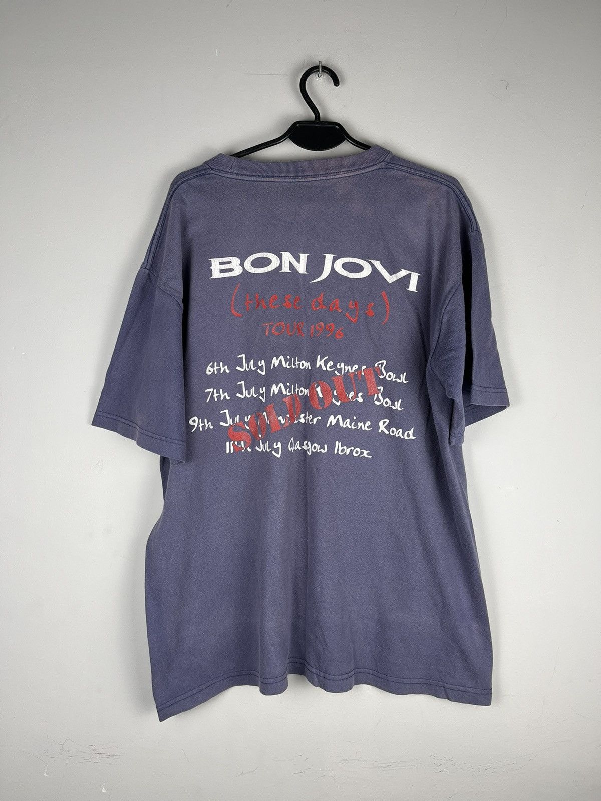 Band Tees × Bon Jovi × Vintage Vintage 1996 Bon Jovi These Days (Van Halen) Size US XL / EU 56 / 4 - 4 Thumbnail