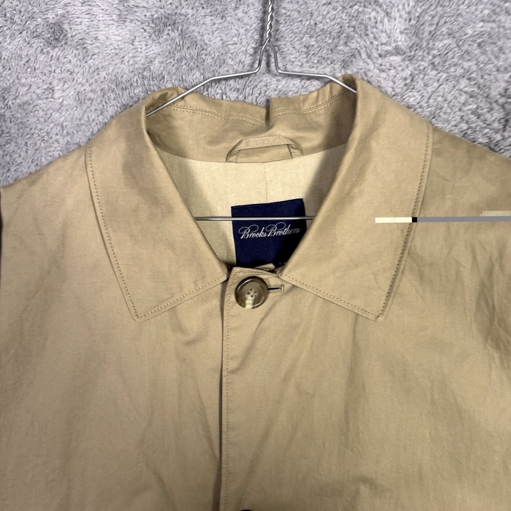 Brooks Brothers Brooks Brothers Jacket Mens L Rain Mac Car Coat Mackintosh CanvasOvercoat Beige M Size US M / EU 48-50 / 2 - 4 Thumbnail