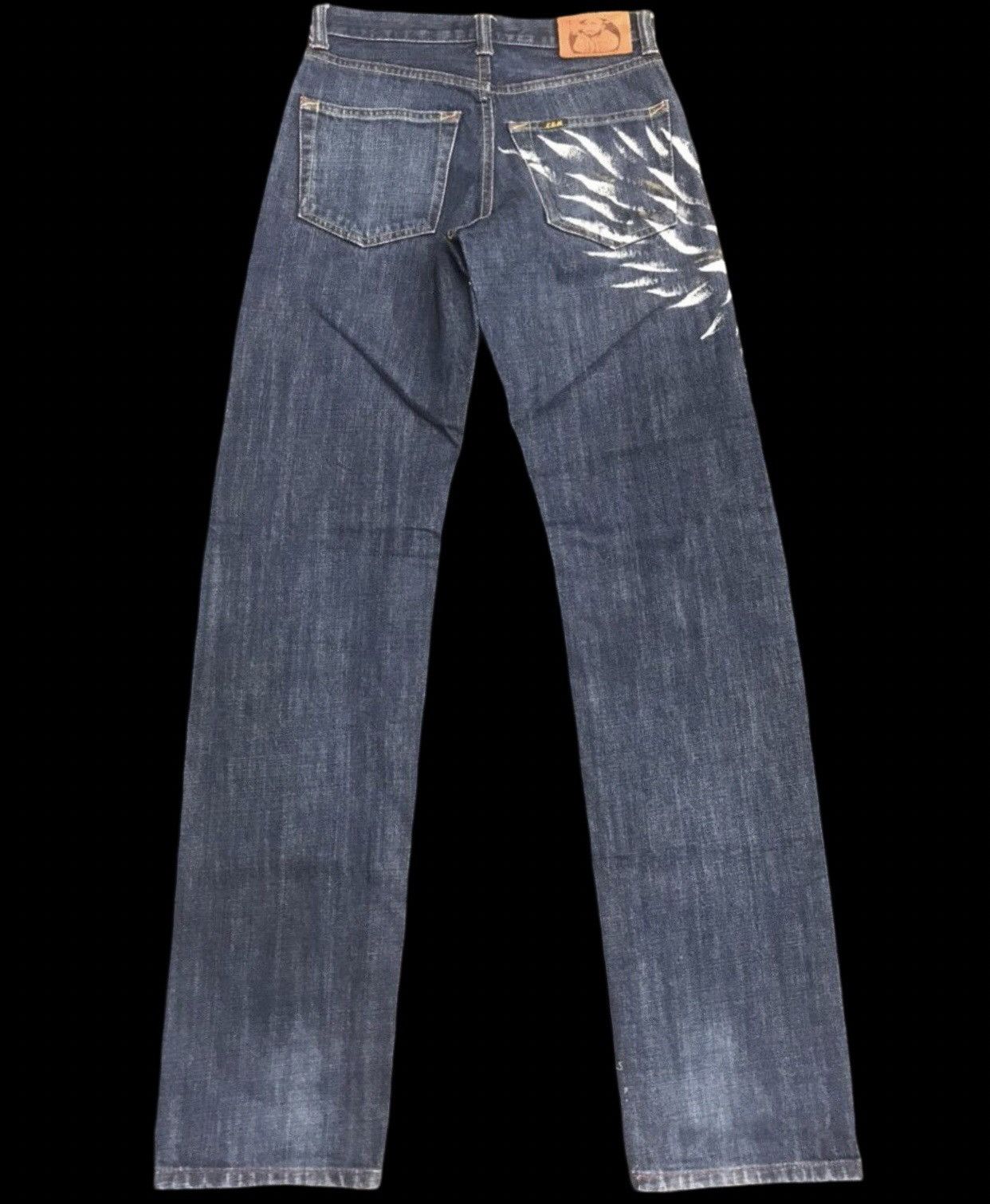 Japanese Brand 💥ARCHIVAL JAPAN💥Archival Flying Pheonix ZEN DENIM F706 Size US 27 - 2 Thumbnail