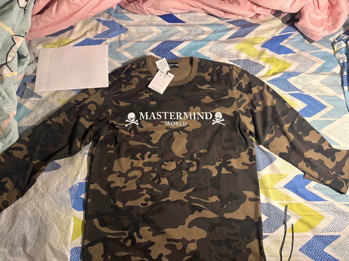 Mastermind World Mastermind WORLD 17SS Damaged Camo Long Sleeve Tee Size US M / EU 48-50 / 2 - 1 Thumbnail