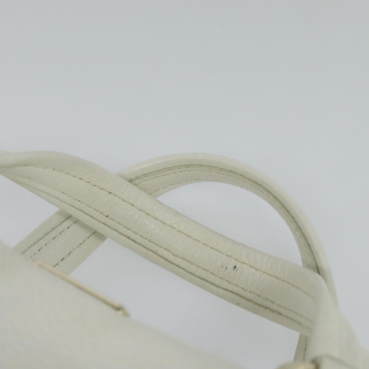 Celine CELINE Hand Bag Leather White Gold Size ONE SIZE - 8 Thumbnail