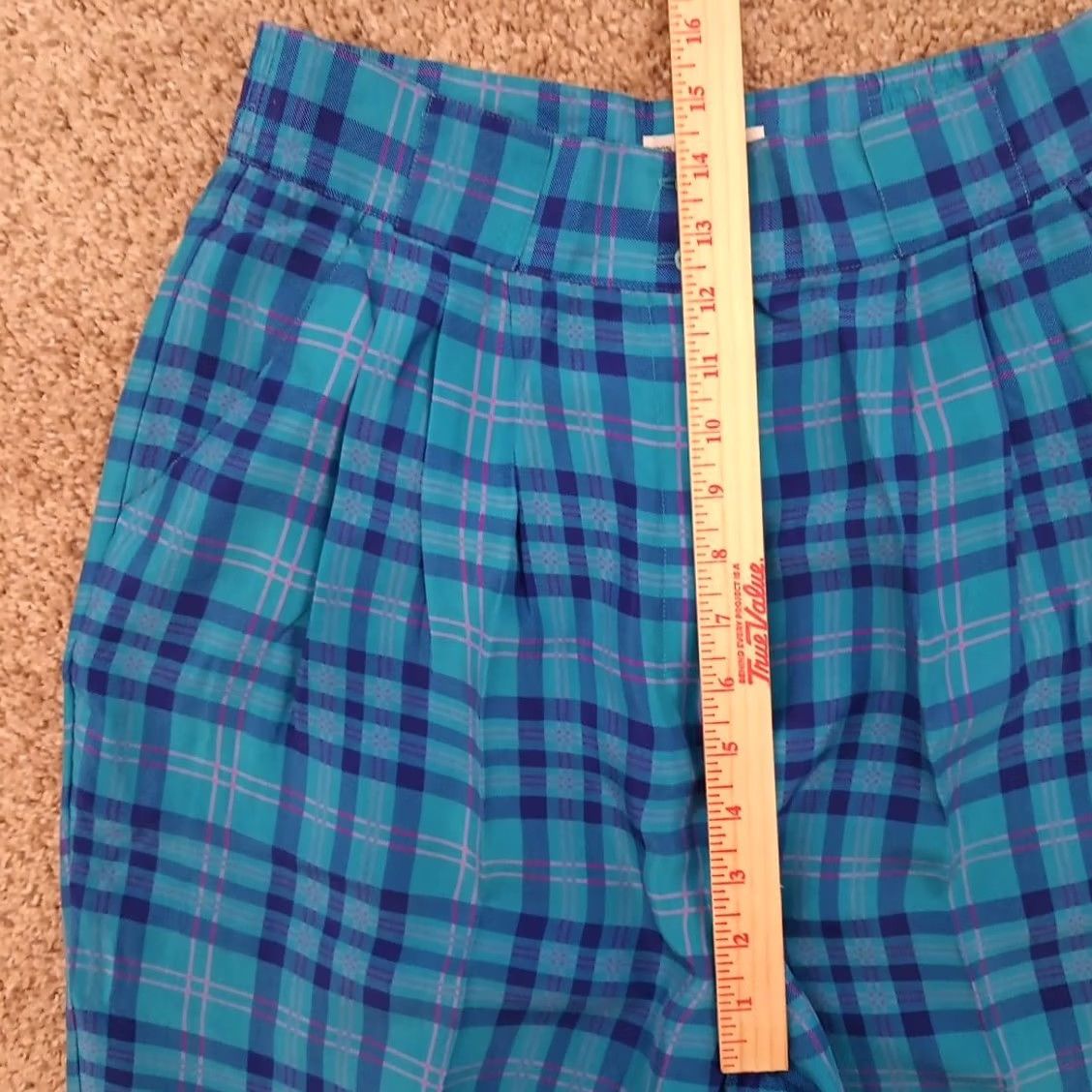 Izod IZOD Pants Womens Size 8 Blue Pink Plaid Silk Pockets Lightweight Golf Straight Ankleways Pockets Size 30" / US 8 / IT 44 - 4 Thumbnail