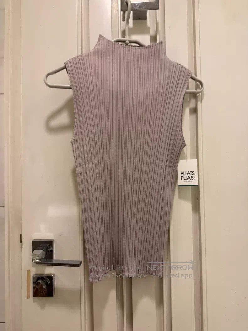 Issey Miyake Issey Miyake Grey Tank Top Size L / US 10 / IT 46 - 2 Thumbnail