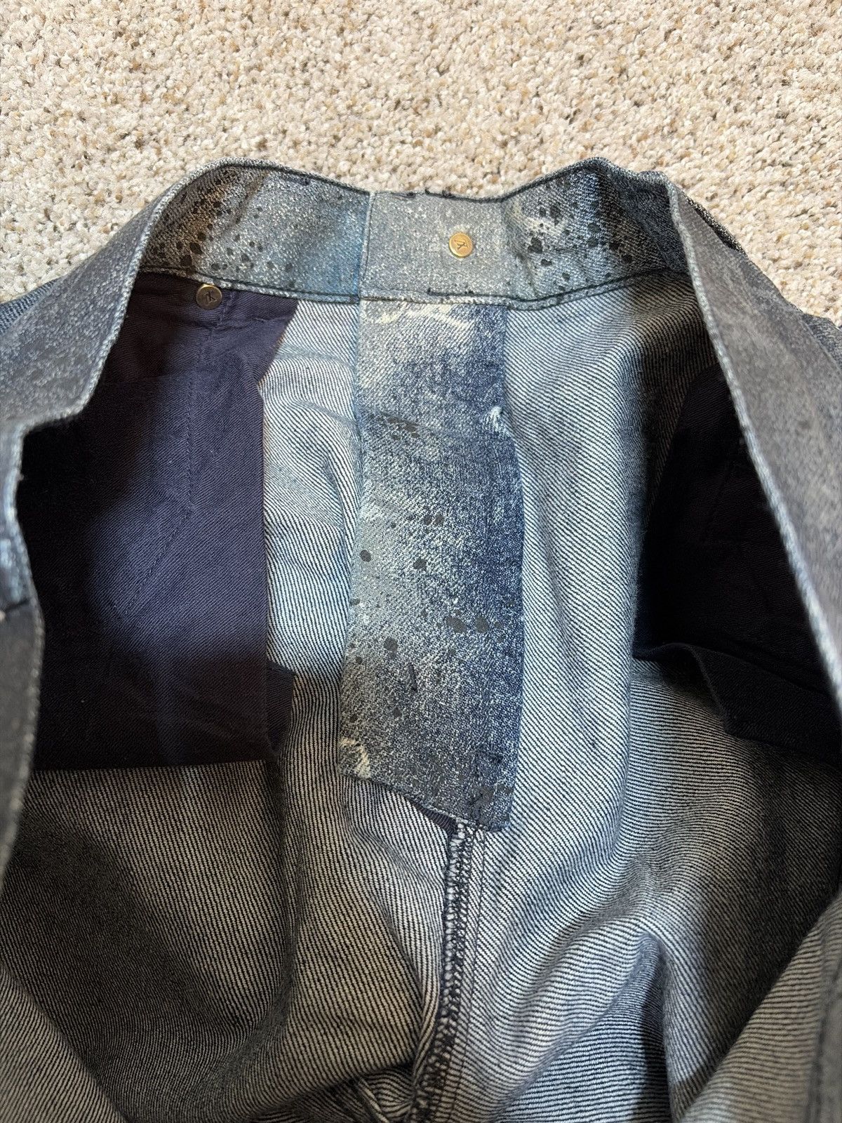 Louis Vuitton Louis Vuitton Galaxy Spray Monogram Slim Fit Jeans Virgil Size US 38 / EU 54 - 19 Thumbnail