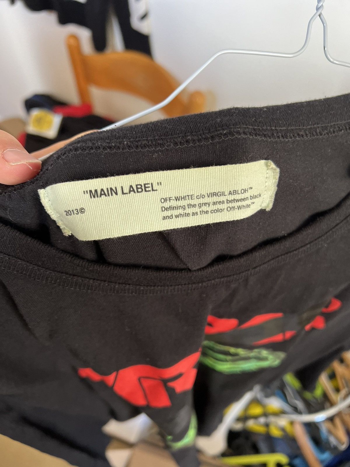 Off-White × Virgil Abloh Off white Mirror Skull Long sleeve TEE Size US M / EU 48-50 / 2 - 8 Thumbnail