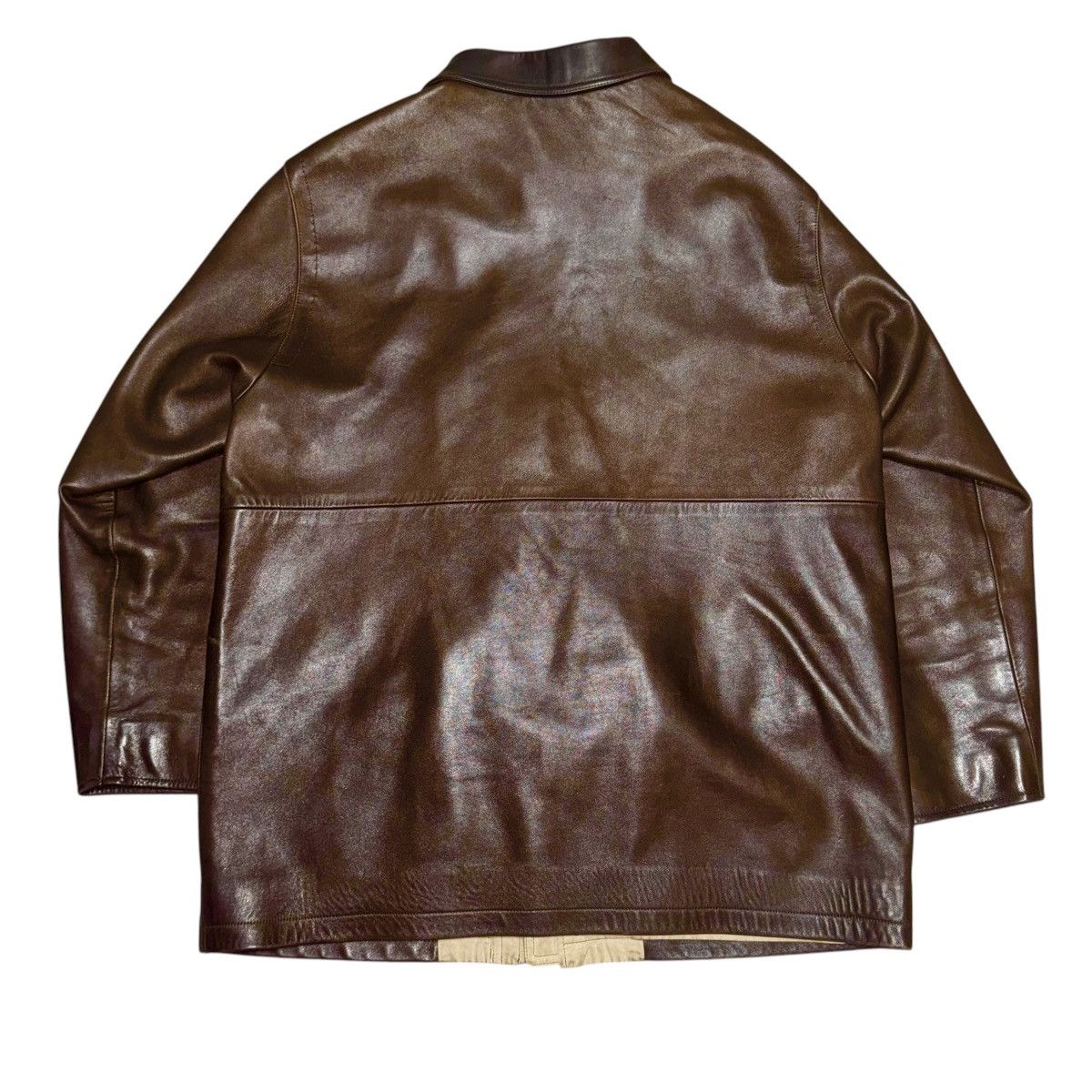 A.PRESSE A.PRESSE Leather Hunting Coat Size US L / EU 52-54 / 3 - 12 Thumbnail
