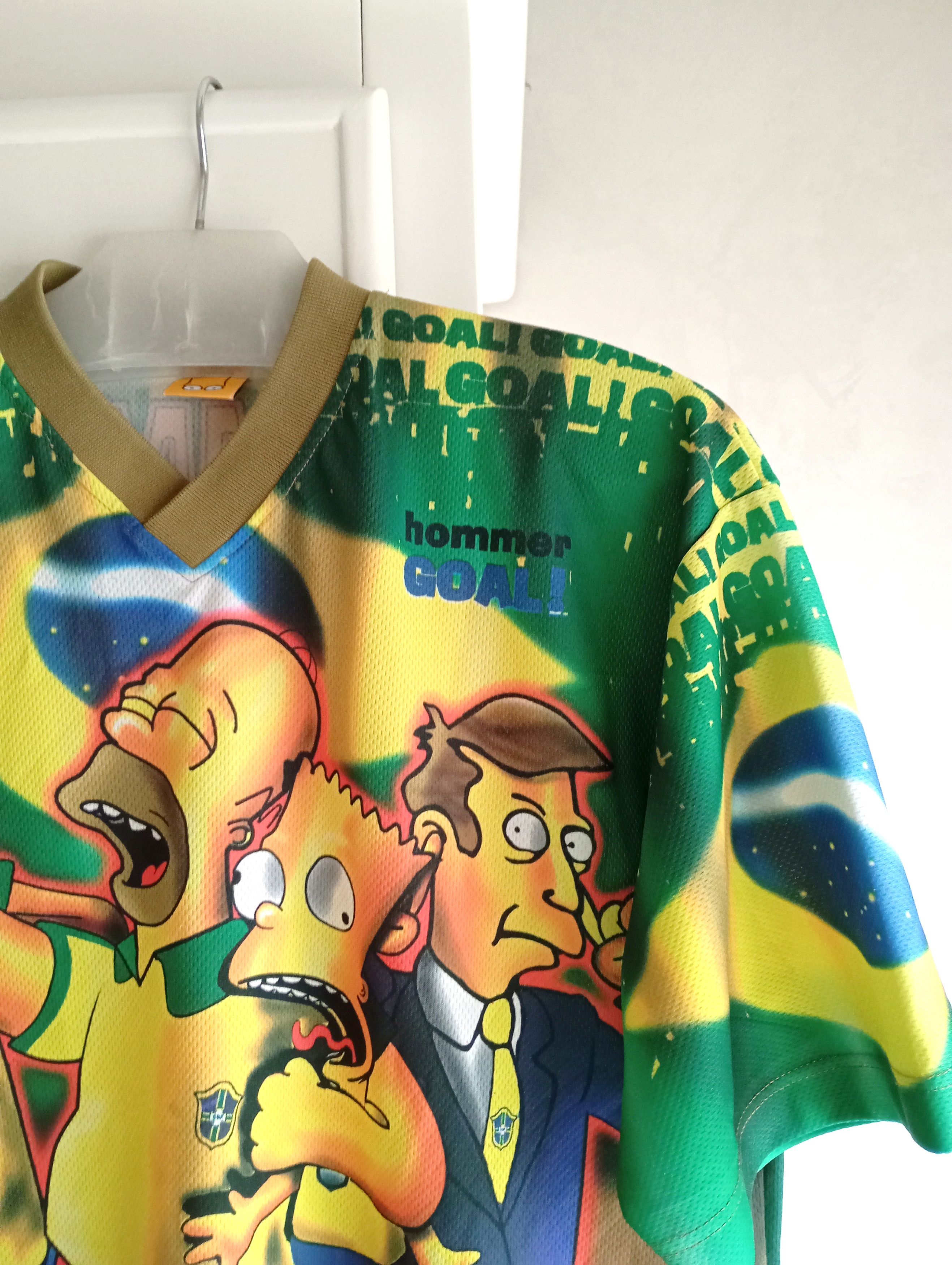 The Simpsons × Vintage THE SIMPSONS 1999 BRASIL HOMMER GOAL T-Shirt Size US L / EU 52-54 / 3 - 5 Thumbnail