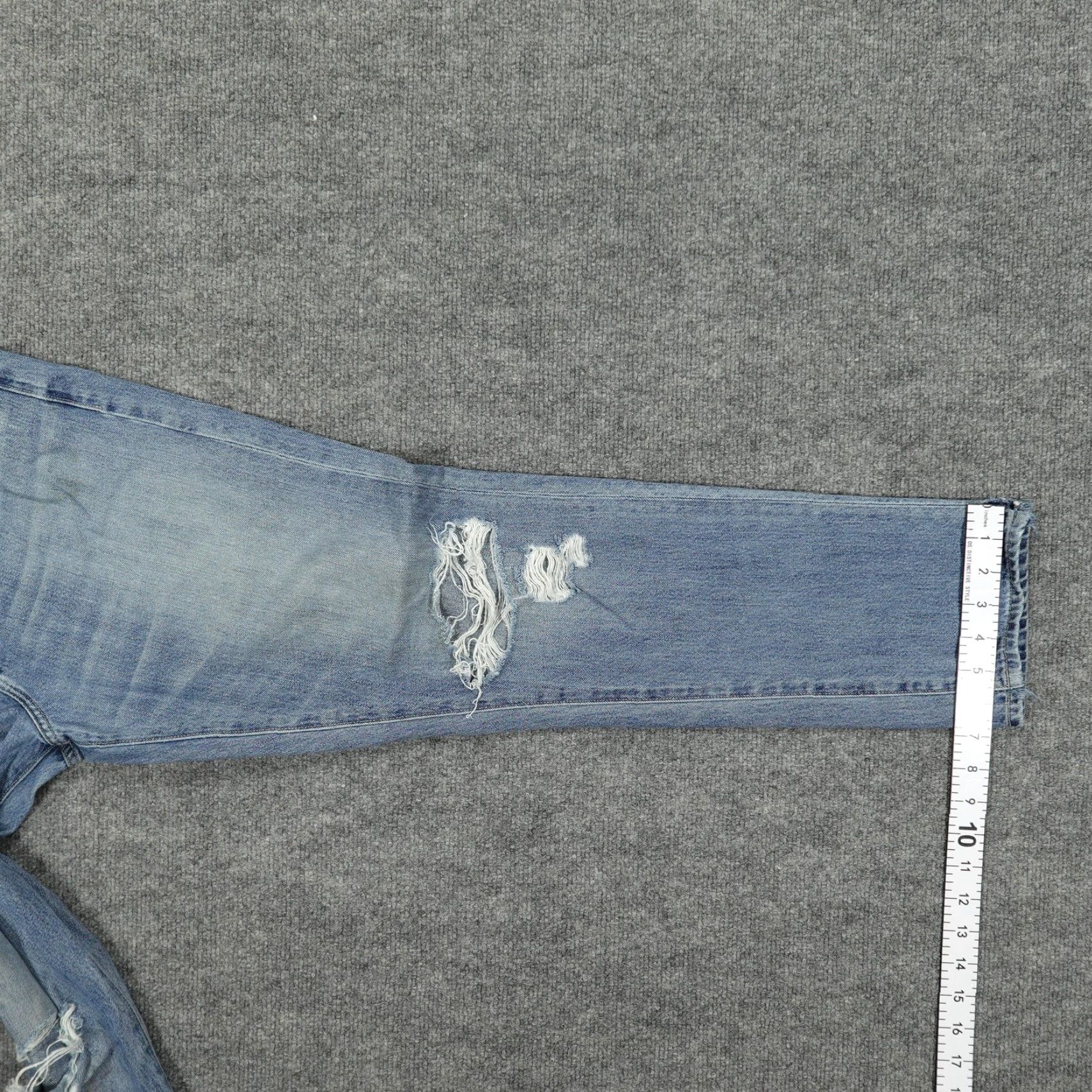 Lucky Brand Lucky Brand Sienna Boyfriend Jeans Womens 8 Blue Wash Distressed Denim Jeans Size 30" / US 8 / IT 44 - 6 Thumbnail