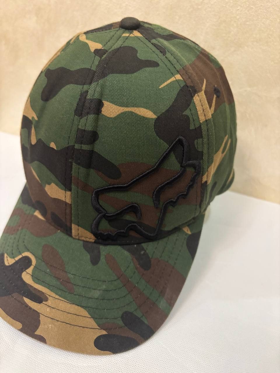 Vintage Fox Motocycle Gear Camo Hat Fitted Size L/XL Flex Fit Size 40 - 9 Thumbnail