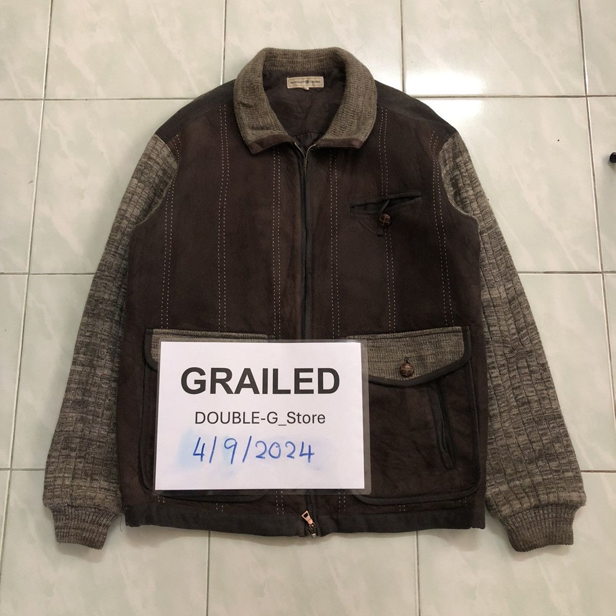 Japanese Brand 📌VTG BIKER FLY LEATHER JACKET MONTERRY CARMEL ISSEY MIYAKE Size US M / EU 48-50 / 2 - 1 Thumbnail