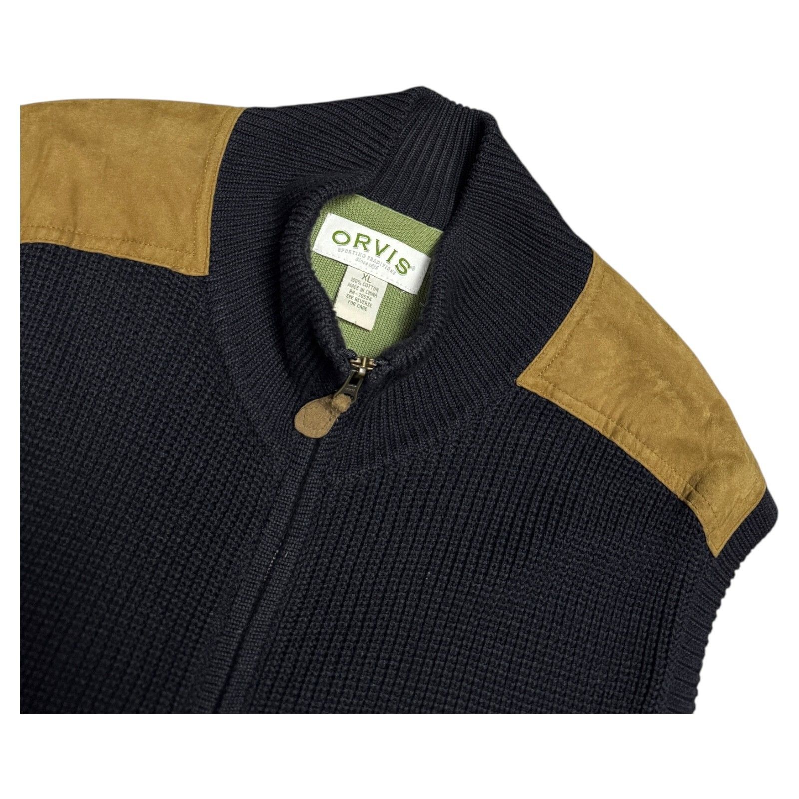 Orvis ORVIS Heavy Knit Navy Blue Outdoor Winter Spring Vest XL Size US XL / EU 56 / 4 - 2 Thumbnail