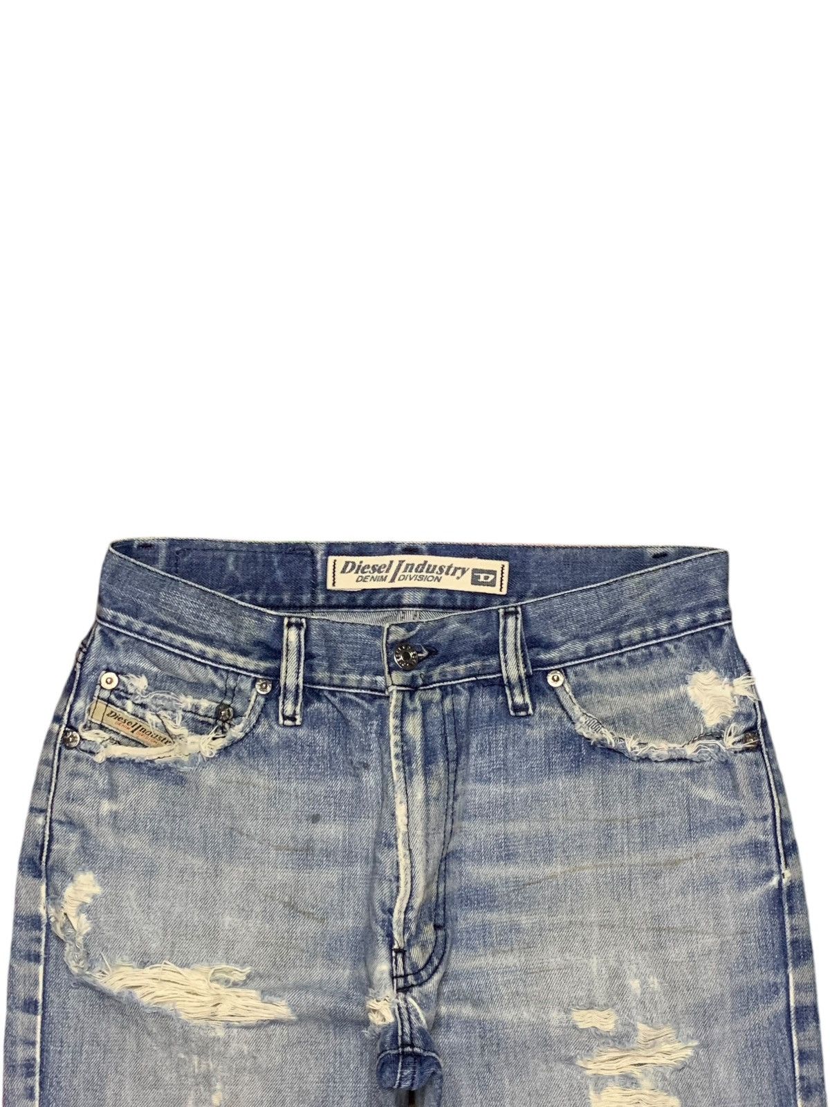 Diesel Vintage Italy Diesel Light Faded Wash Distress Bootcut Jeans Size US 29 - 4 Thumbnail