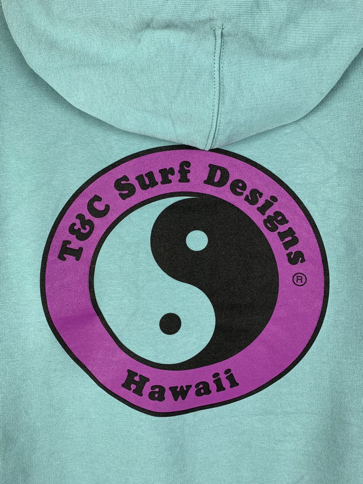 Designer T&C Surf Designs Hawaii Hoodie Men’s Size M Baby Blue Top Size US M / EU 48-50 / 2 - 4 Thumbnail