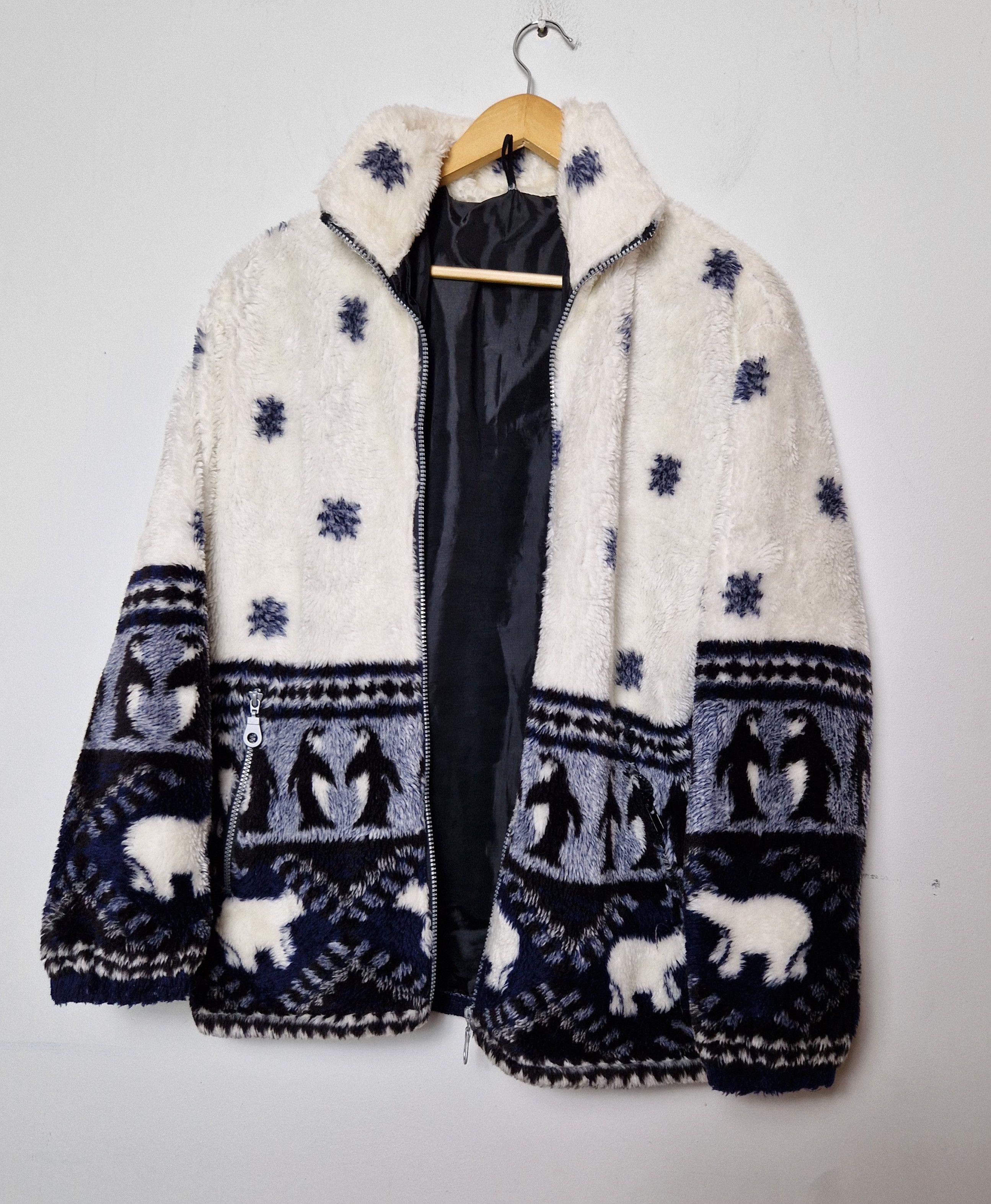 Vintage vintage winter pinguin fleece Size US L / EU 52-54 / 3 - 2 Thumbnail