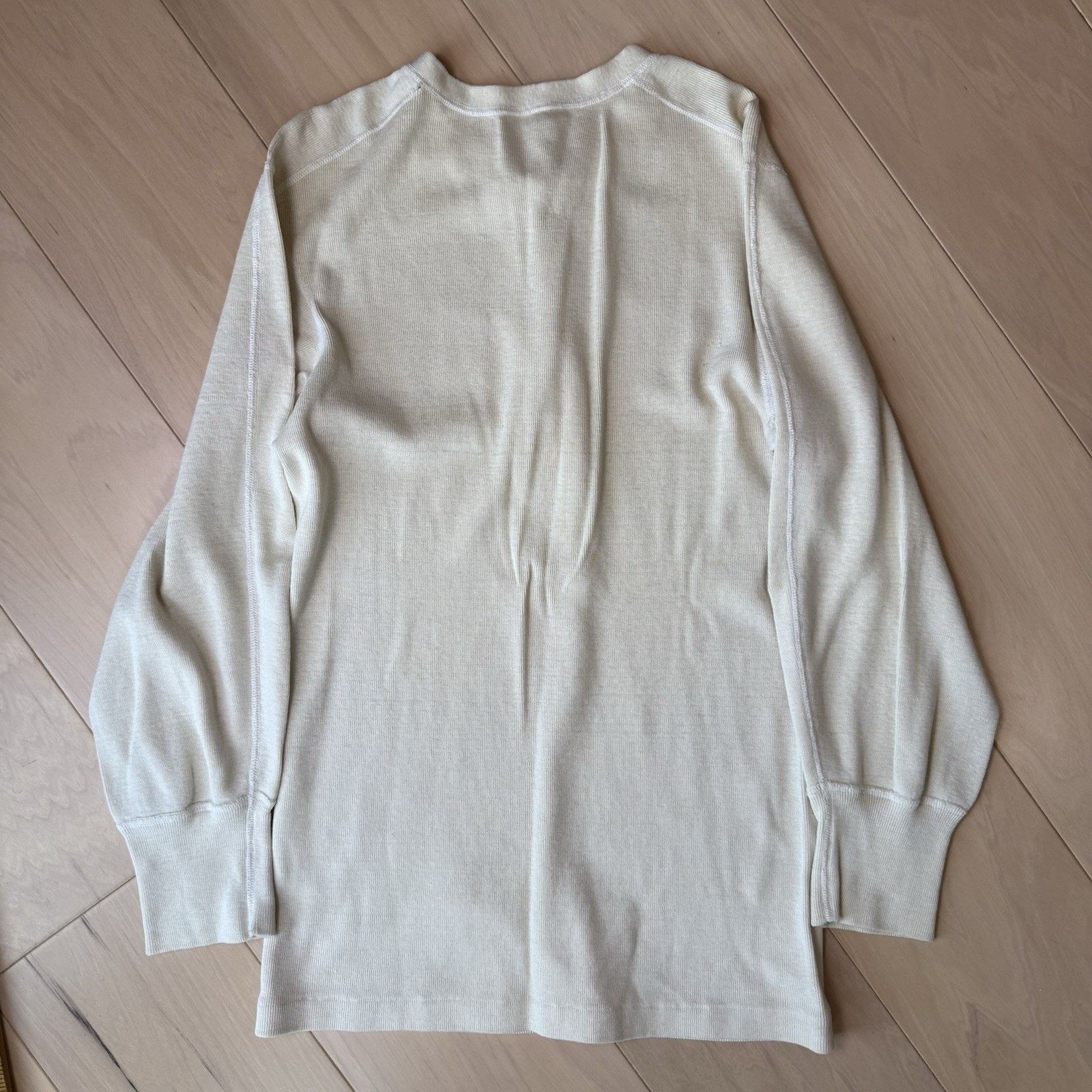 Vintage Vintage Military Thermal Shirt Medium Cream 60s Henley Size US M / EU 48-50 / 2 - 9 Thumbnail