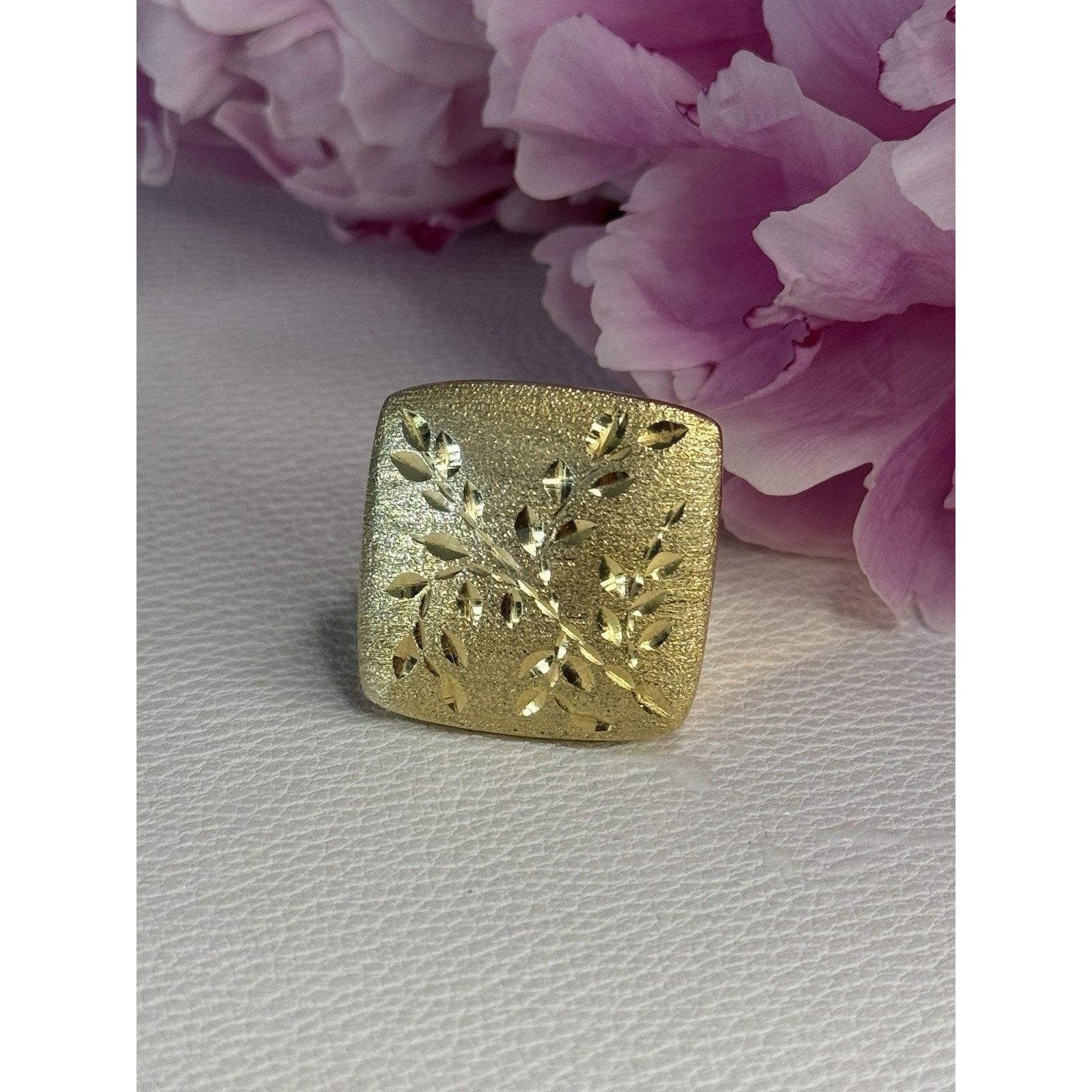 Jewelry 925 STERLING SILVER GOLD PLATED ITALY RING SIZE 8 Size ONE SIZE - 1 Thumbnail