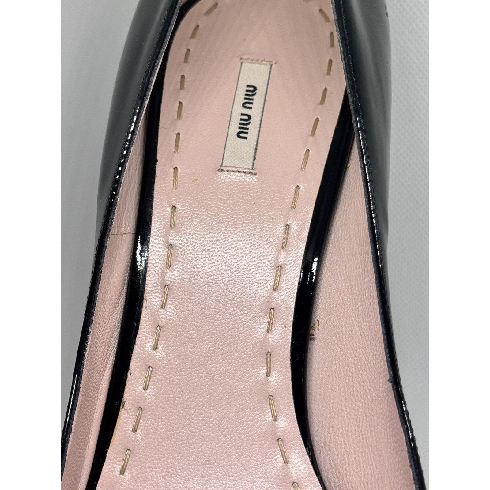 Miu Miu MIU MIU BLACK PATENT LEATHER PLATFORM PUMPS SHOES SZ 40 9.5 Size US 9.5 / IT 39.5 - 8 Thumbnail