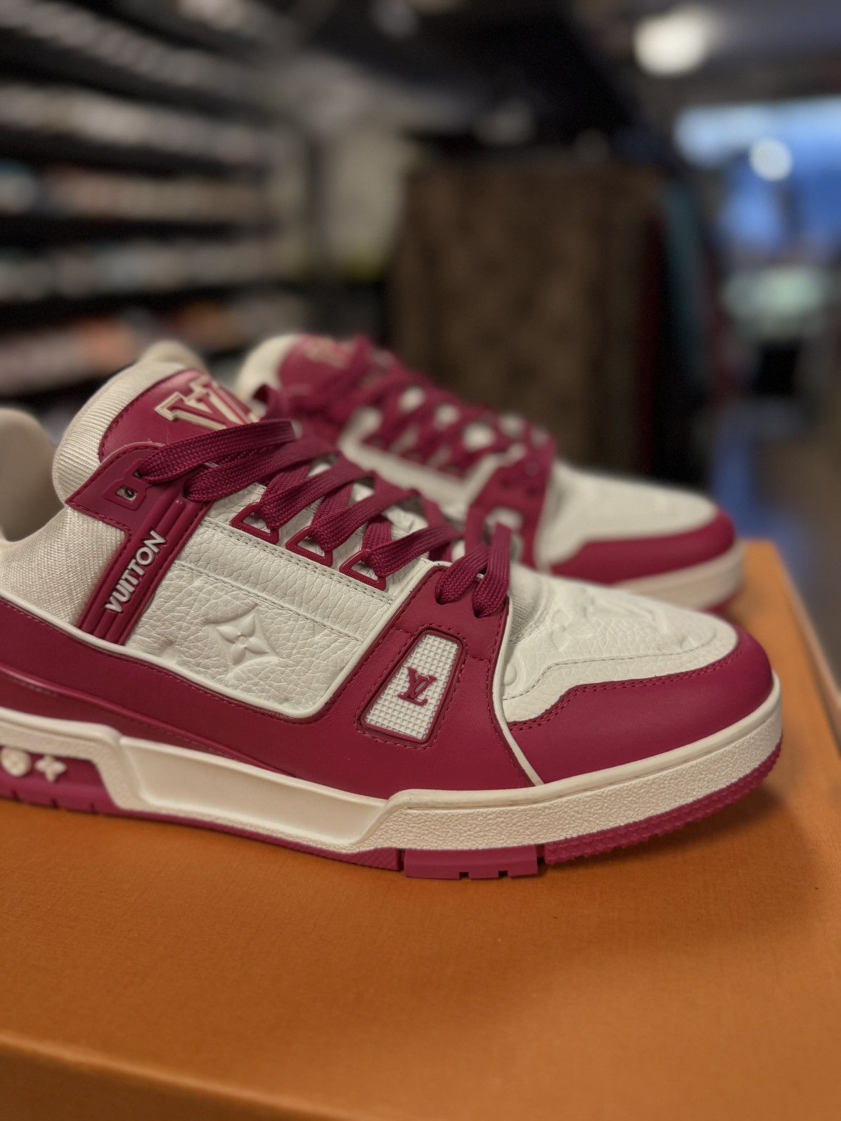 Louis Vuitton Louis Vuitton Low Top Pink Trainers Size 9LV/10US (NEW) Size US 10 / EU 43 - 2 Thumbnail