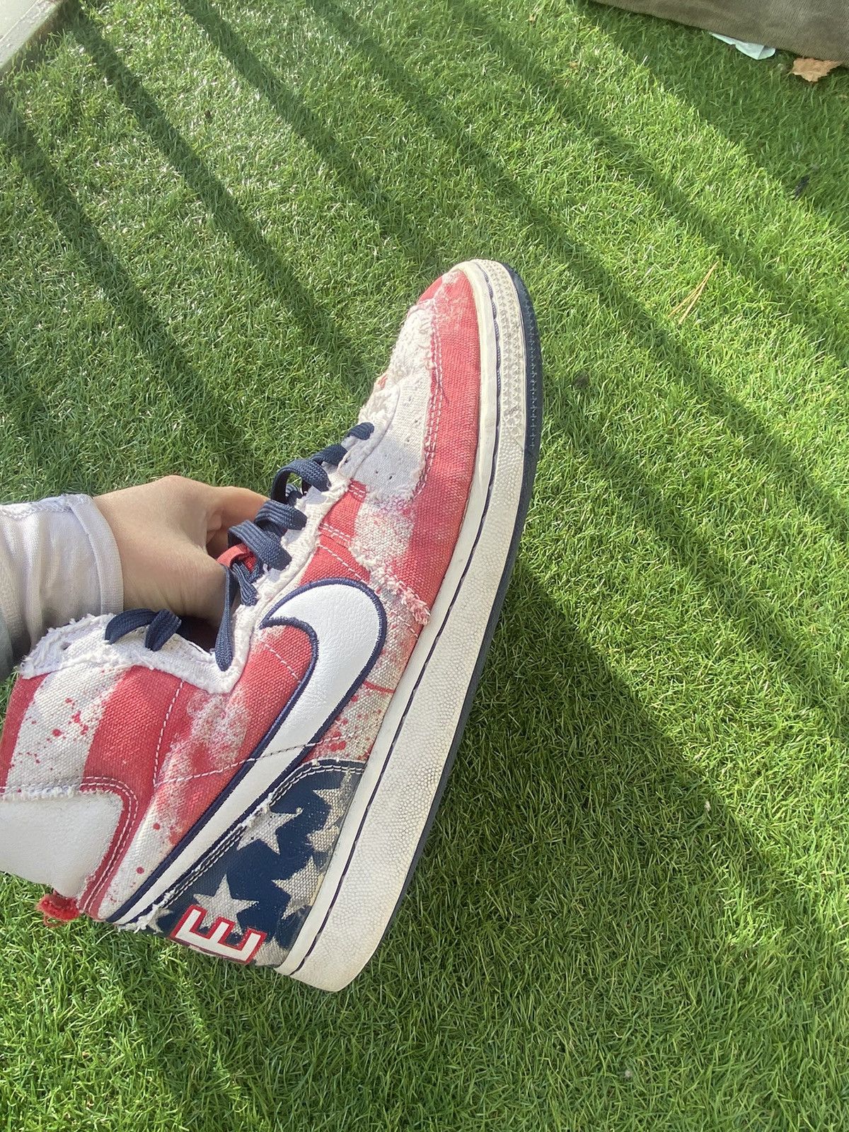 Nike NIKE HIGH TOP Sneaker TERMINATOR USA FLAG INDEPENDENCE DAY Size US 8.5 / EU 41-42 - 9 Thumbnail